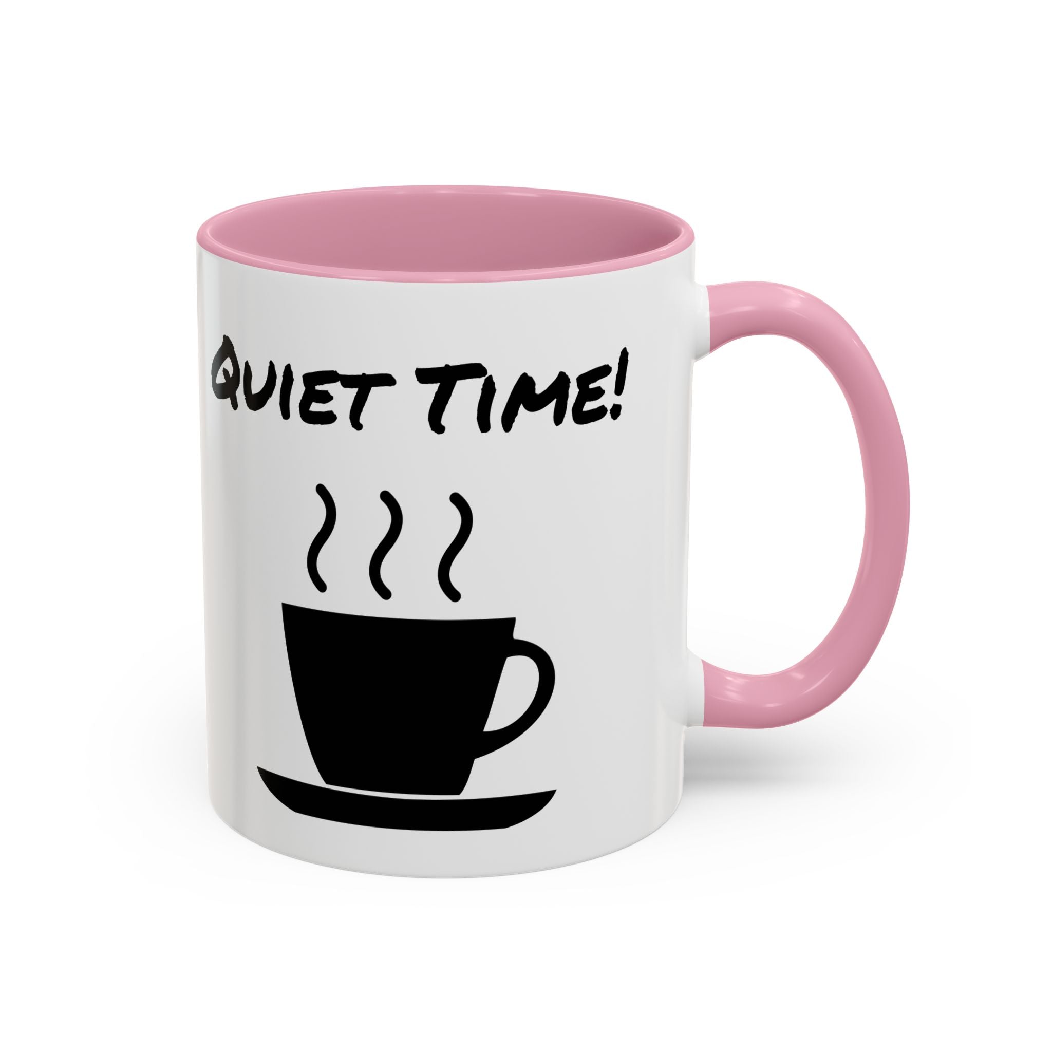 Quiet Time Coffee Mug — Black Accent 11oz/15oz