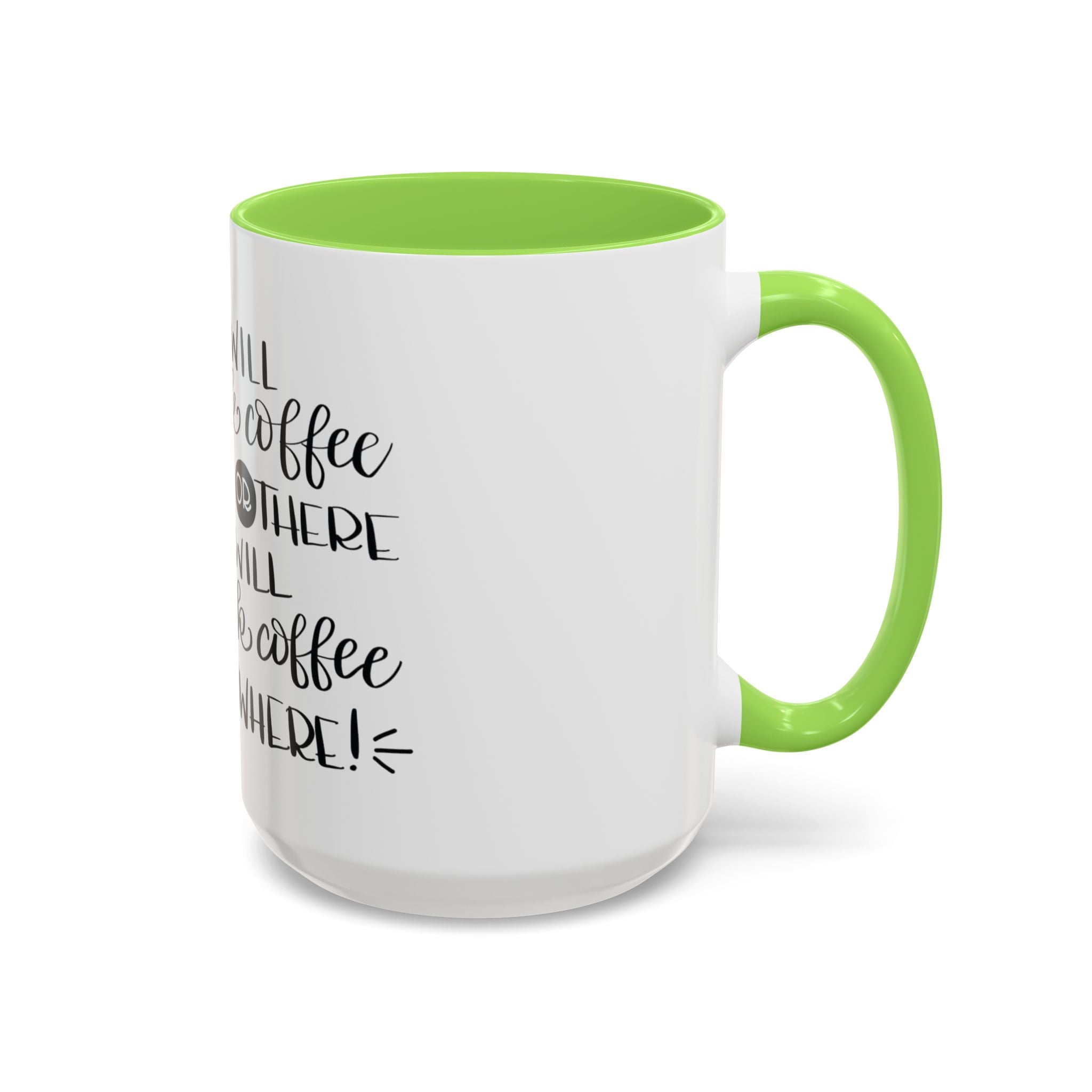 Cat in Hat Coffee Mug — "I Will Drink Coffee Here or There" 11/15oz Color Accent