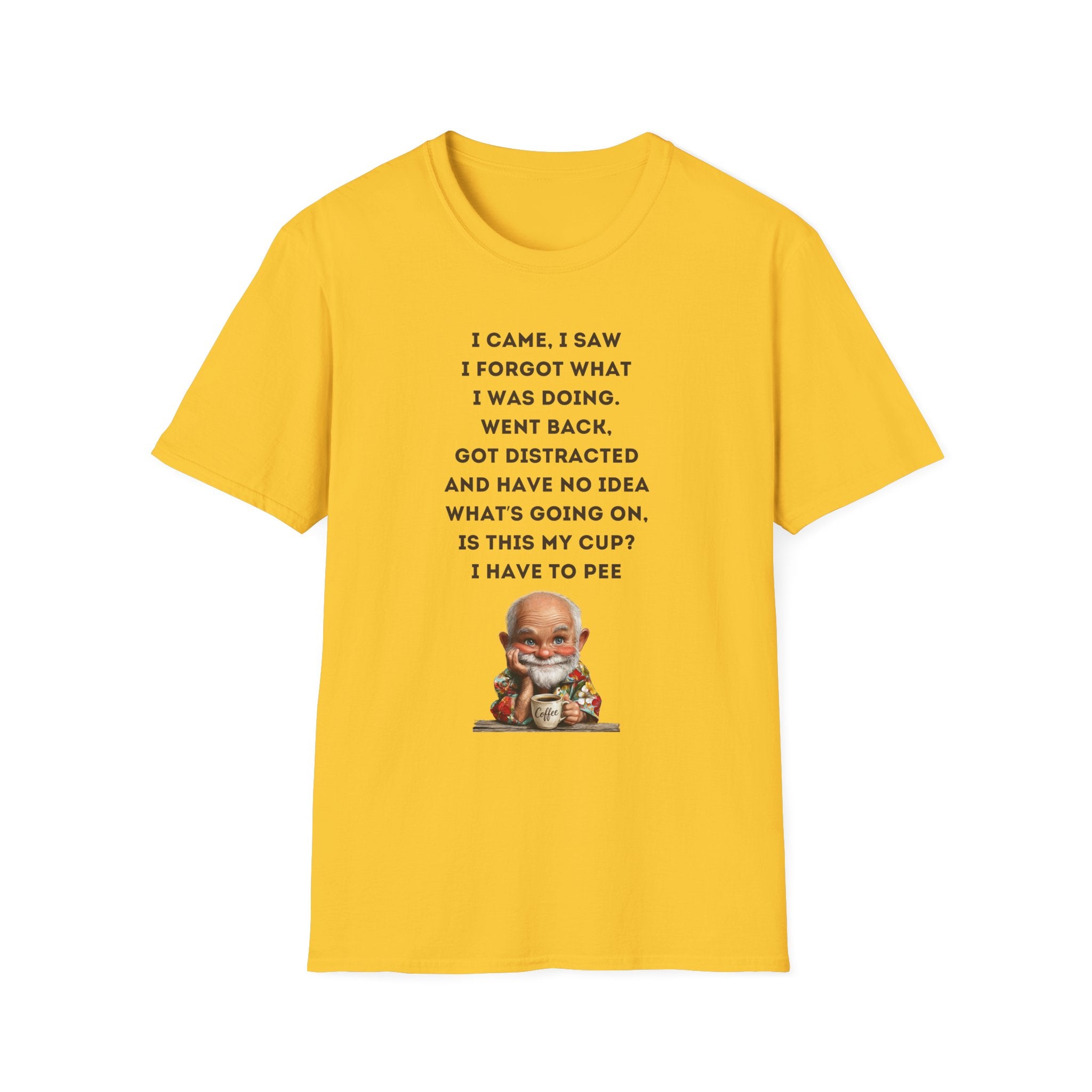 Funny Forgetful Grandpa Quote T-Shirt | Cute Elderly Character Tee