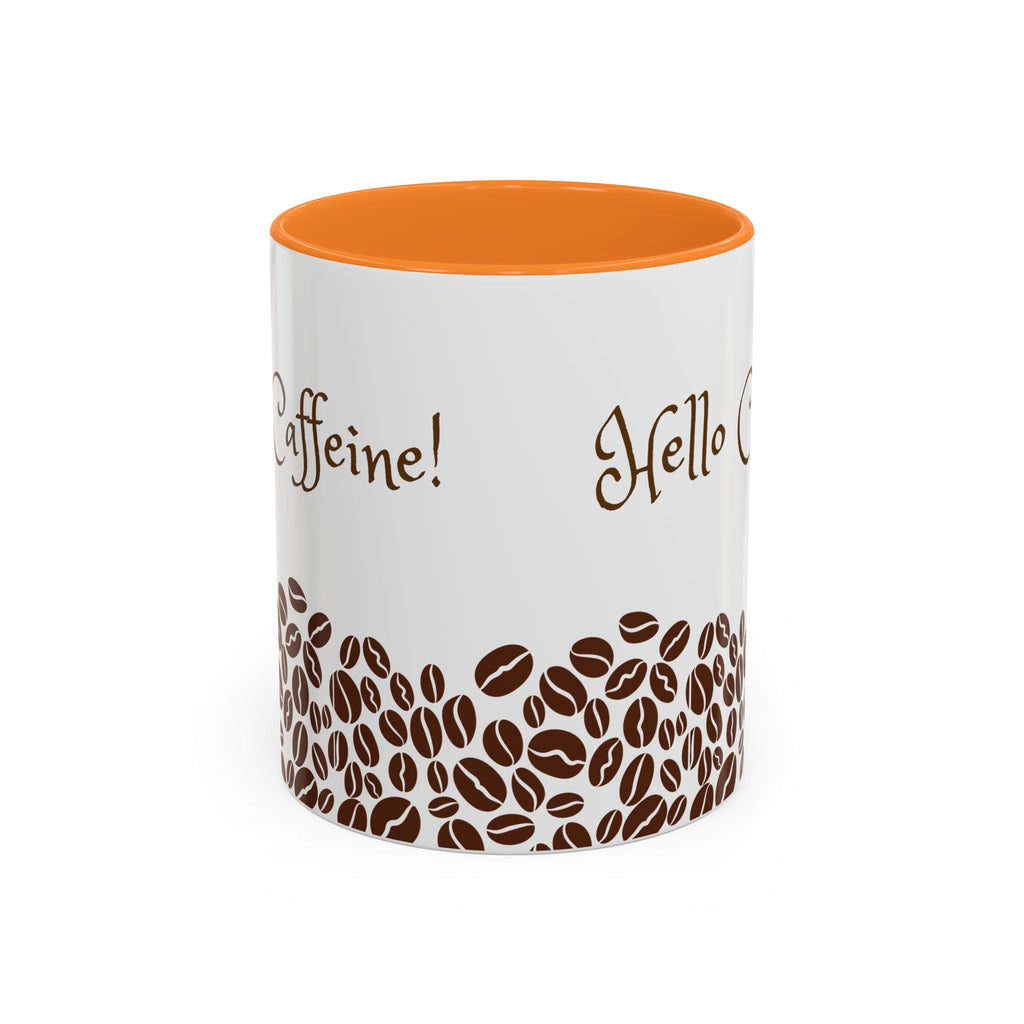 Hello Caffeine - White Ceramic Mug