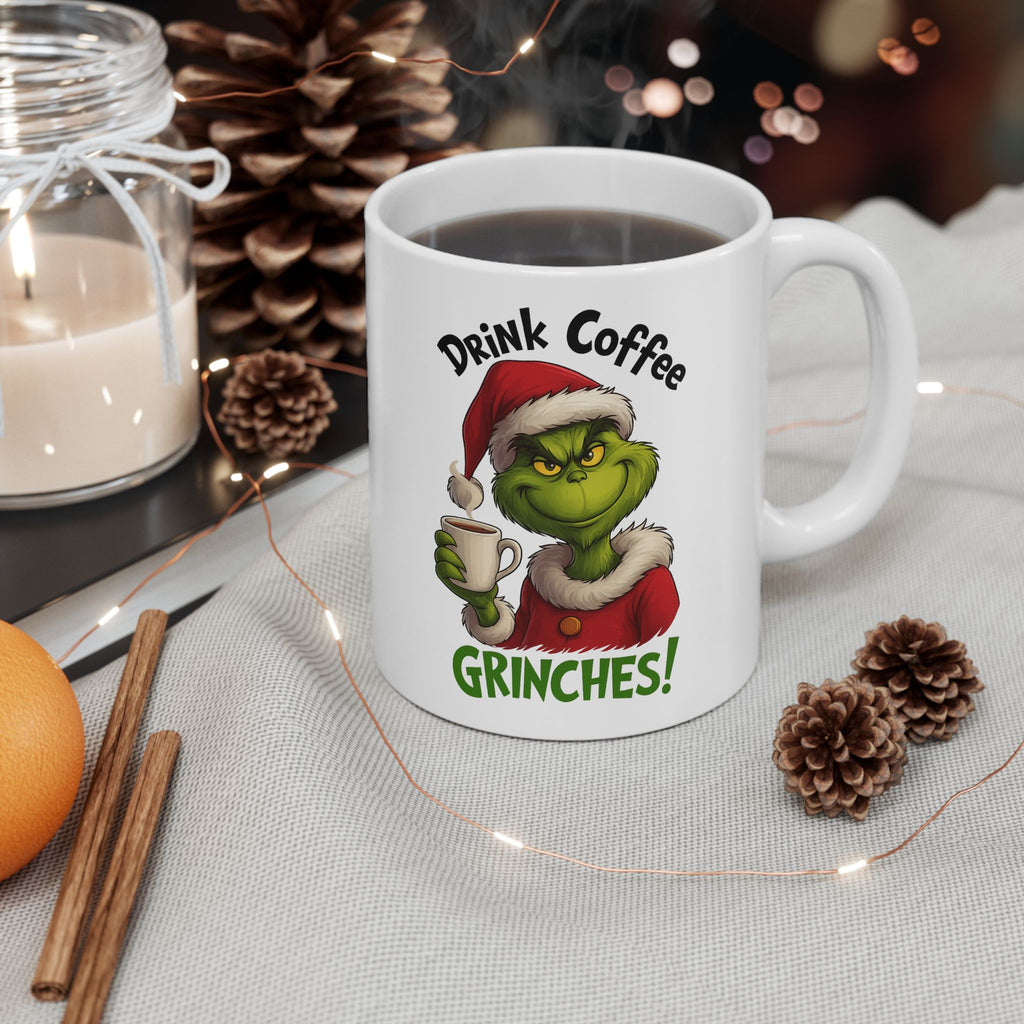Grinch Coffee Ceramic Mug - Perfect Holiday Gift, Xmas Mug, Funny Coffee Cup, Grinch Lovers, Christmas Decor