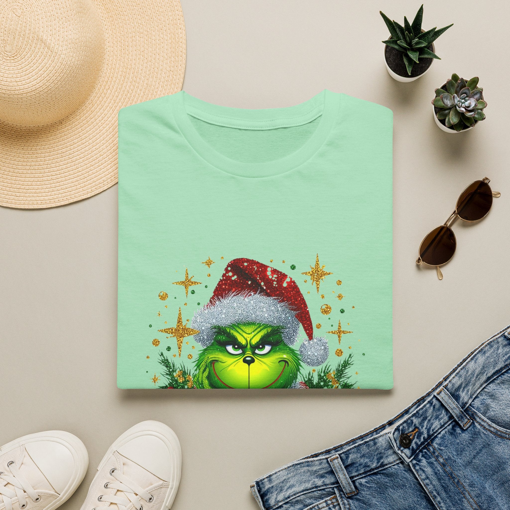 Grinch Christmas T-Shirt | Unisex Softstyle Tee | Merry Christmas Tee | Holiday Gift | Festive Apparel | Cute Grinch Shirt | Xmas Fashion
