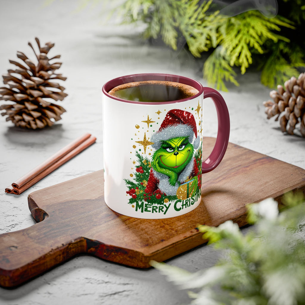 Grinchy Christmas Mug - 11oz & 15oz, Holiday Gift, Festive Beverage Cup, Winter Decorations, Fun Coffee Mug, Grinch Lover Gift