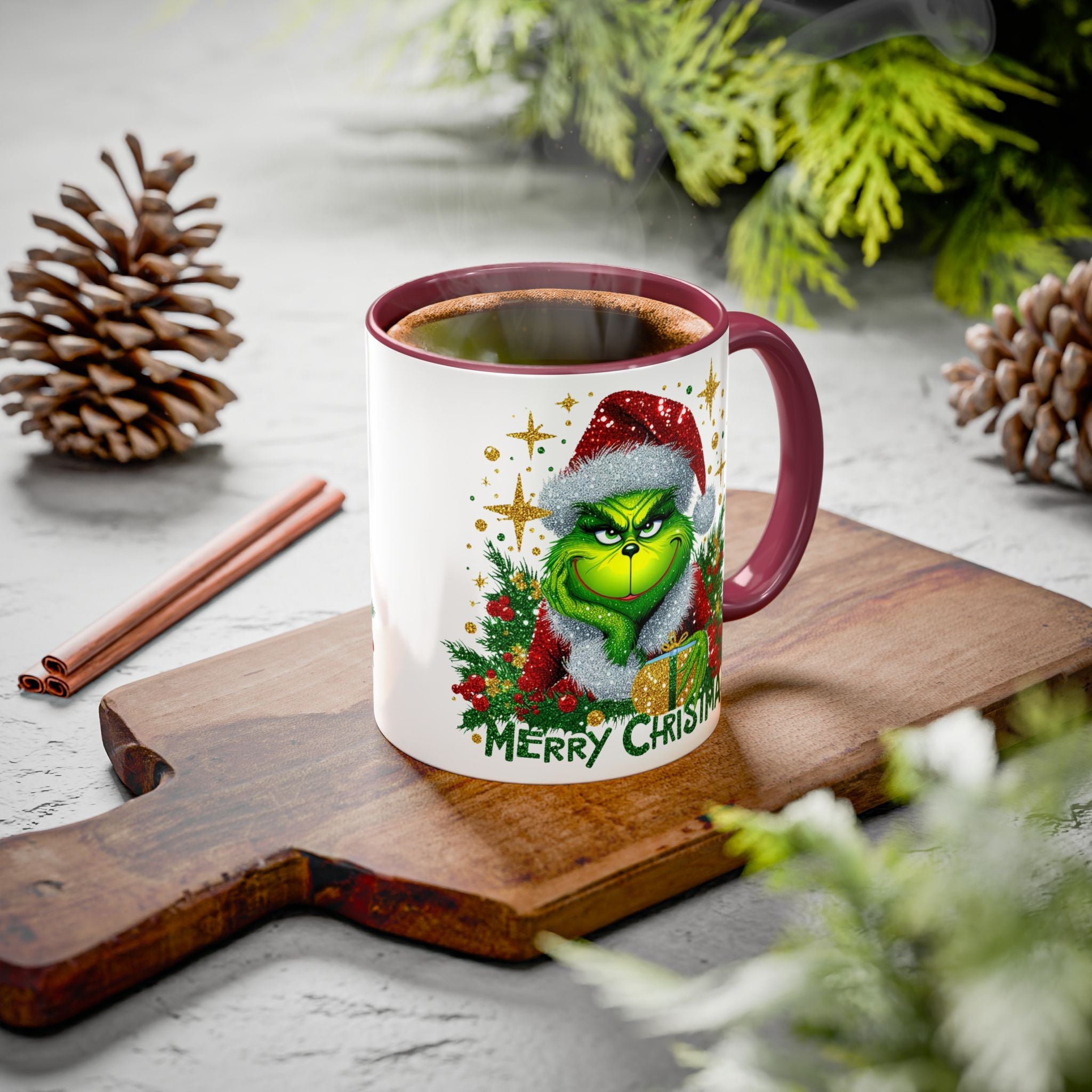 Grinchy Christmas Mug - 11oz & 15oz, Holiday Gift, Festive Beverage Cup, Winter Decorations, Fun Coffee Mug, Grinch Lover Gift