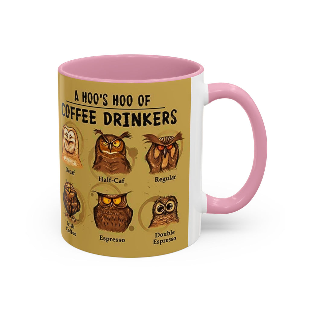 Coffee Owl Mug — "A Hoo's Hoo of Coffee Drinkers" 11oz/15oz
