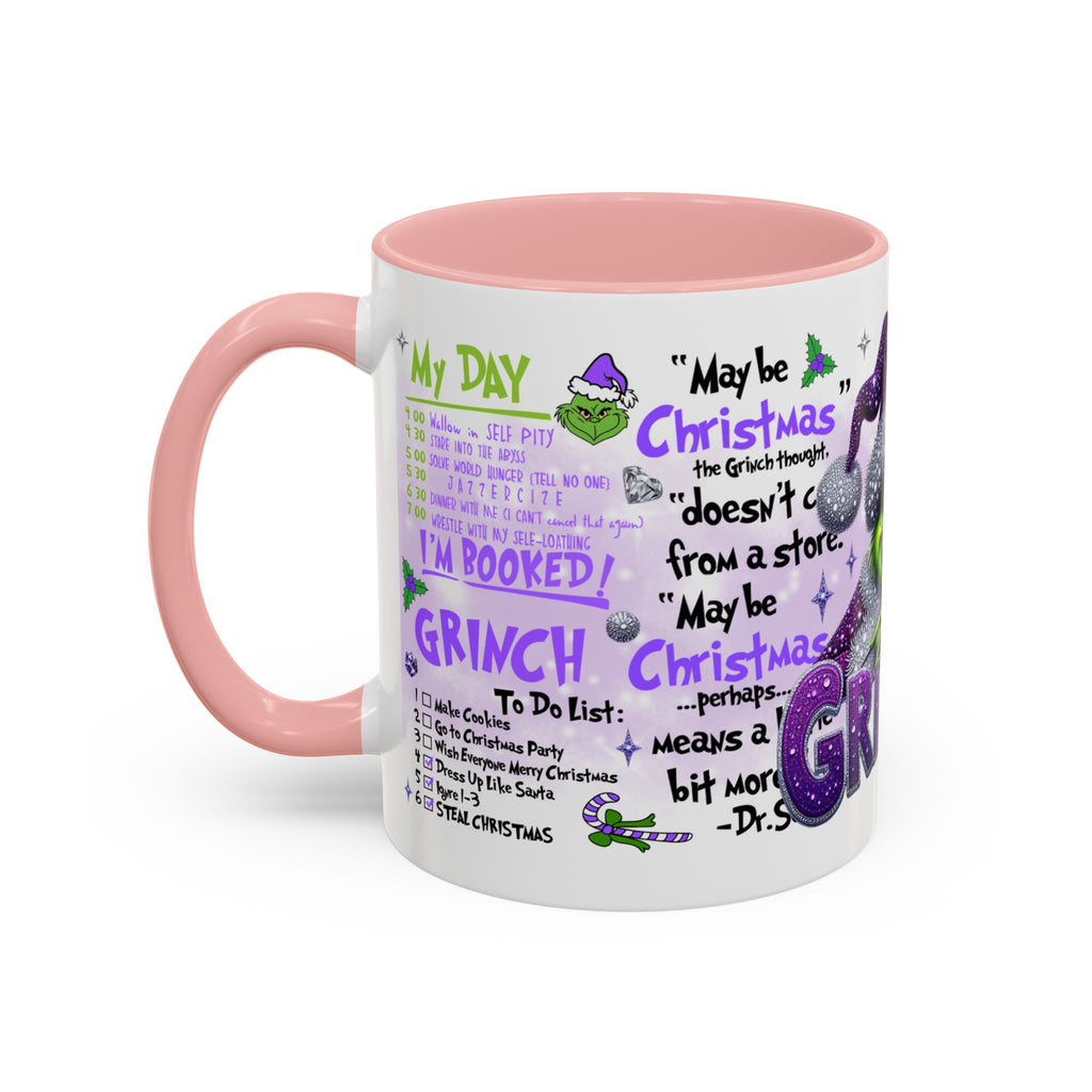 Grinchy Accent Coffee Mug - Fun Holiday Gift, Christmas Decor, Grinch Fan Merchandise, Unique Coffee Cup, Holiday Humor