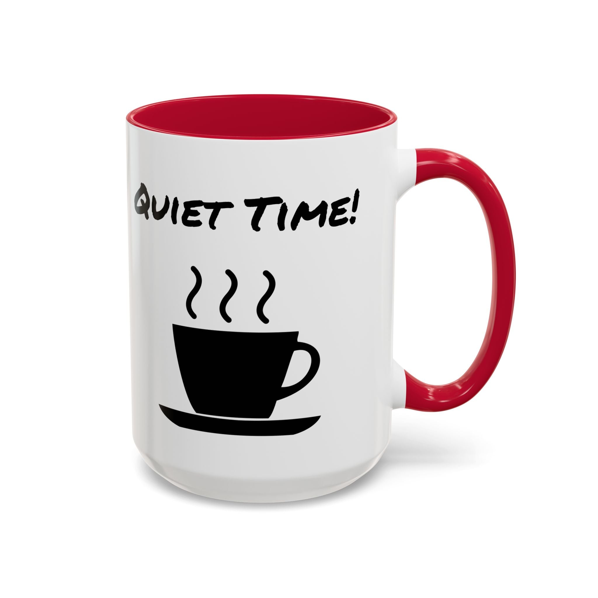 Quiet Time Coffee Mug — Black Accent 11oz/15oz