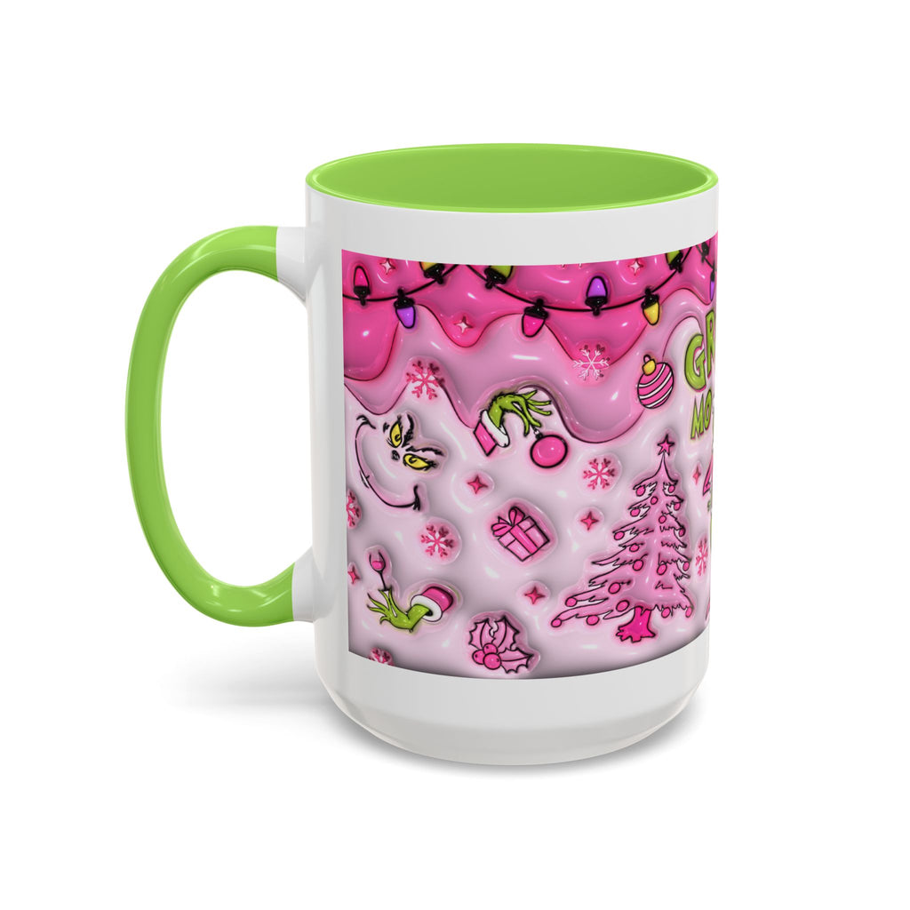 Colorful Grinch Mug, Holiday Gift, Whimsical Drinkware, Festive Coffee Cup, Christmas Decor, Grinch Mode Mug