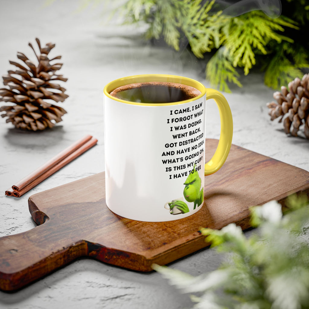 Colorful Grinch Coffee Mug, Fun Holiday Gift, Funny Tea Cup, Quirky Kitchen Decor, Grinch Fan Mug, Christmas Gift Idea