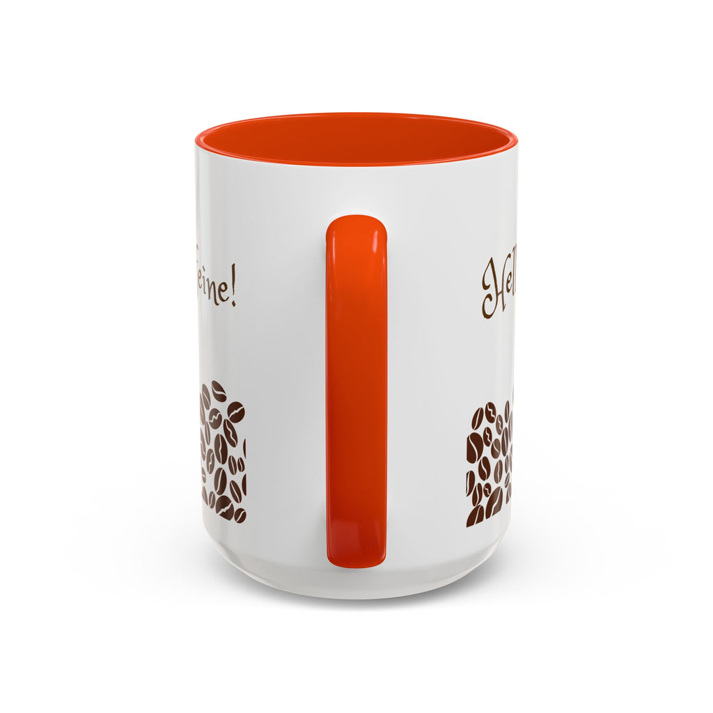 Hello Caffeine - White Ceramic Mug
