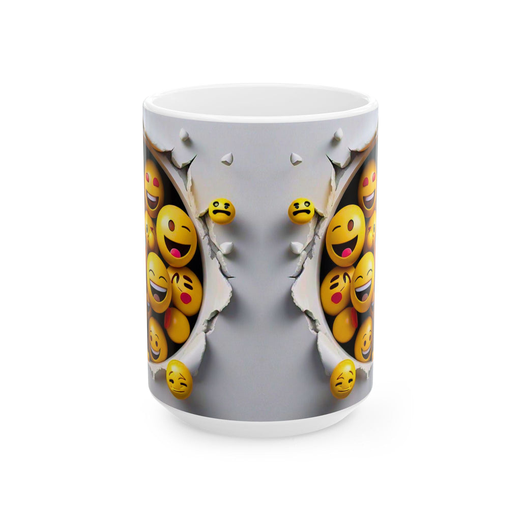 Laughing Emoji Burst Mug | Ceramic Mug