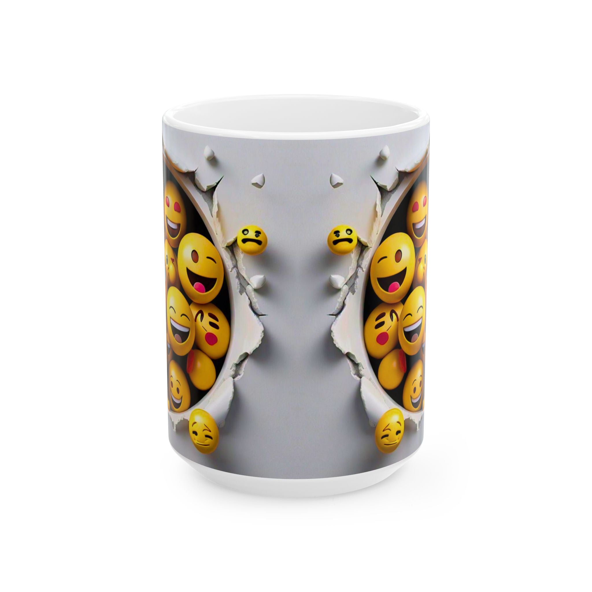 Laughing Emoji Burst Mug | Ceramic Mug