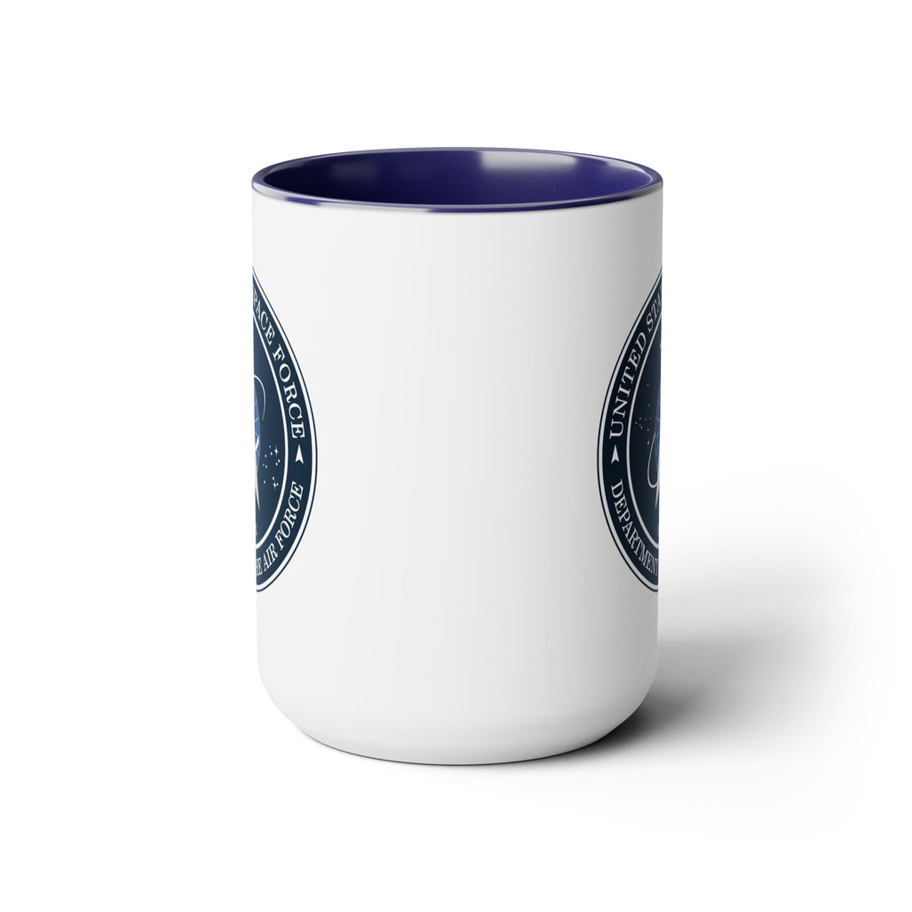 United States Space Force #SpaceForce Two-Tone Coffee Mugs, 15oz