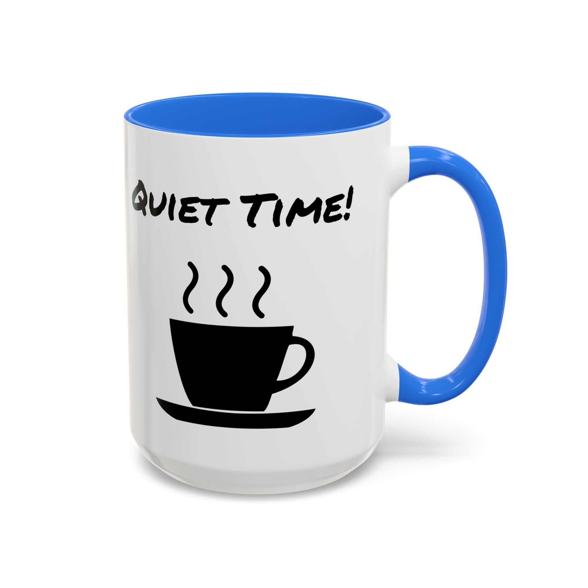 Quiet Time Coffee Mug — Black Accent 11oz/15oz