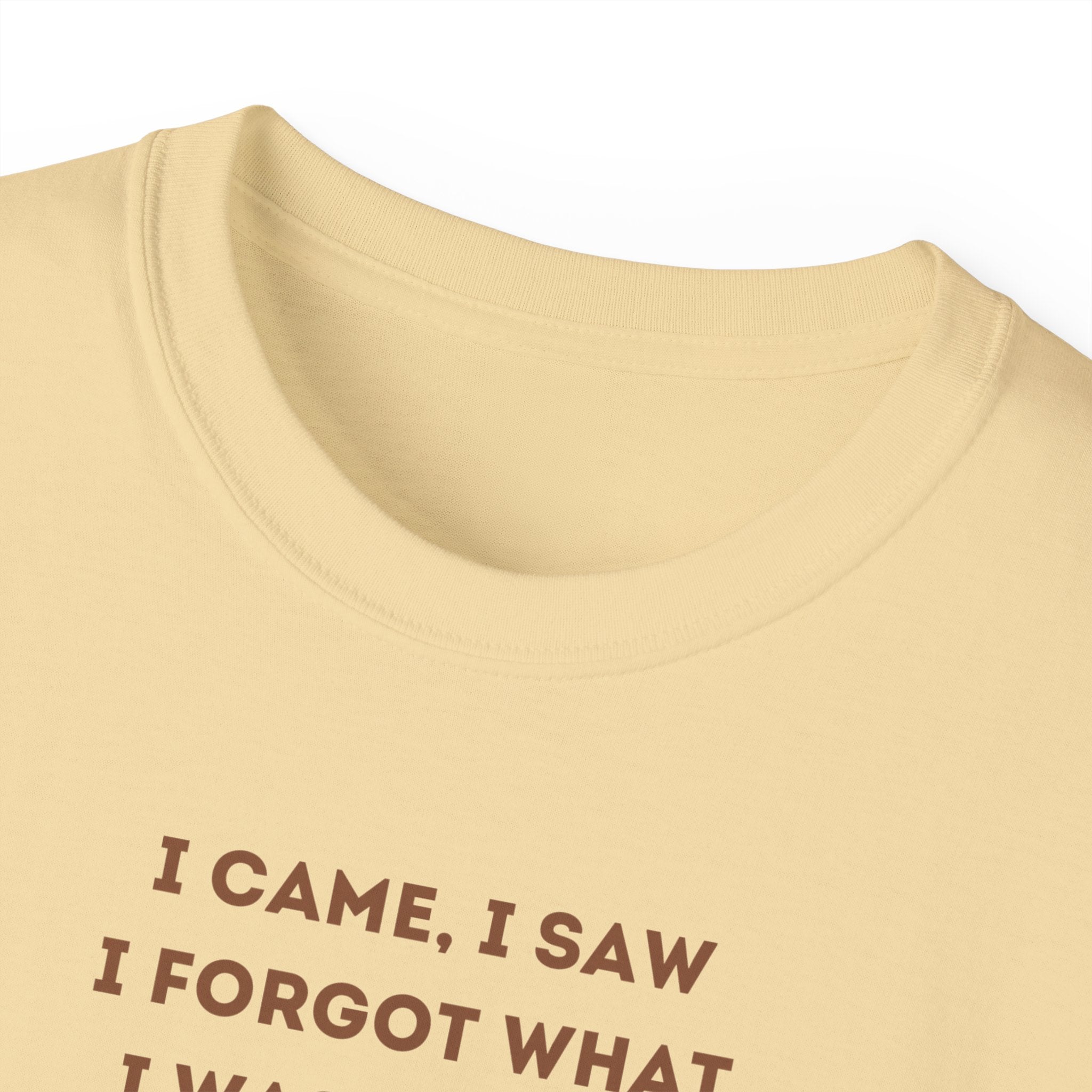 I Have to Pee - Funny Coffee Lover Tee - I Came, I Saw, Distraction Humor Shirt, Perfect for Birthdays, Gifts, Coffee Addicts, Everyday Wear