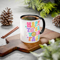 Happy To See Your Face Colorful Coffee Mug — Retro Smiley 11oz/15oz