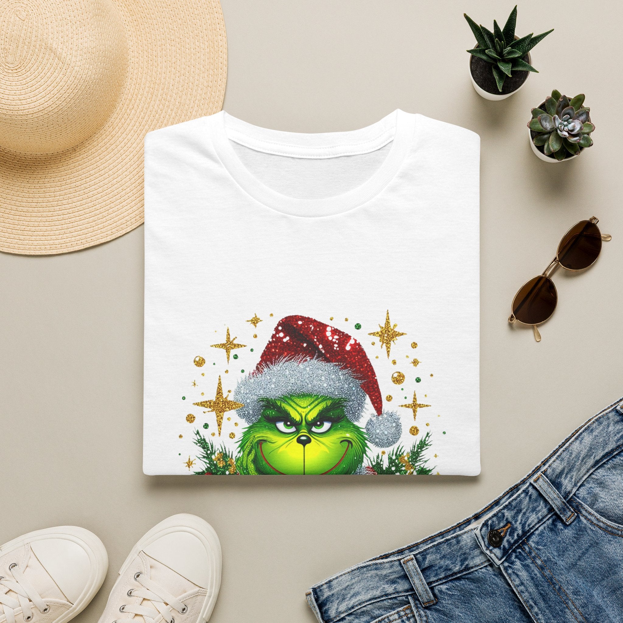 Grinch Christmas T-Shirt | Unisex Softstyle Tee | Merry Christmas Tee | Holiday Gift | Festive Apparel | Cute Grinch Shirt | Xmas Fashion