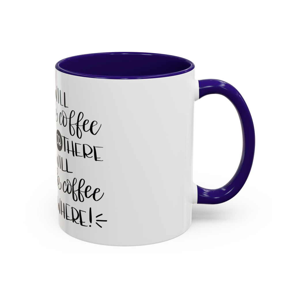 Cat in Hat Coffee Mug — "I Will Drink Coffee Here or There" 11/15oz Color Accent