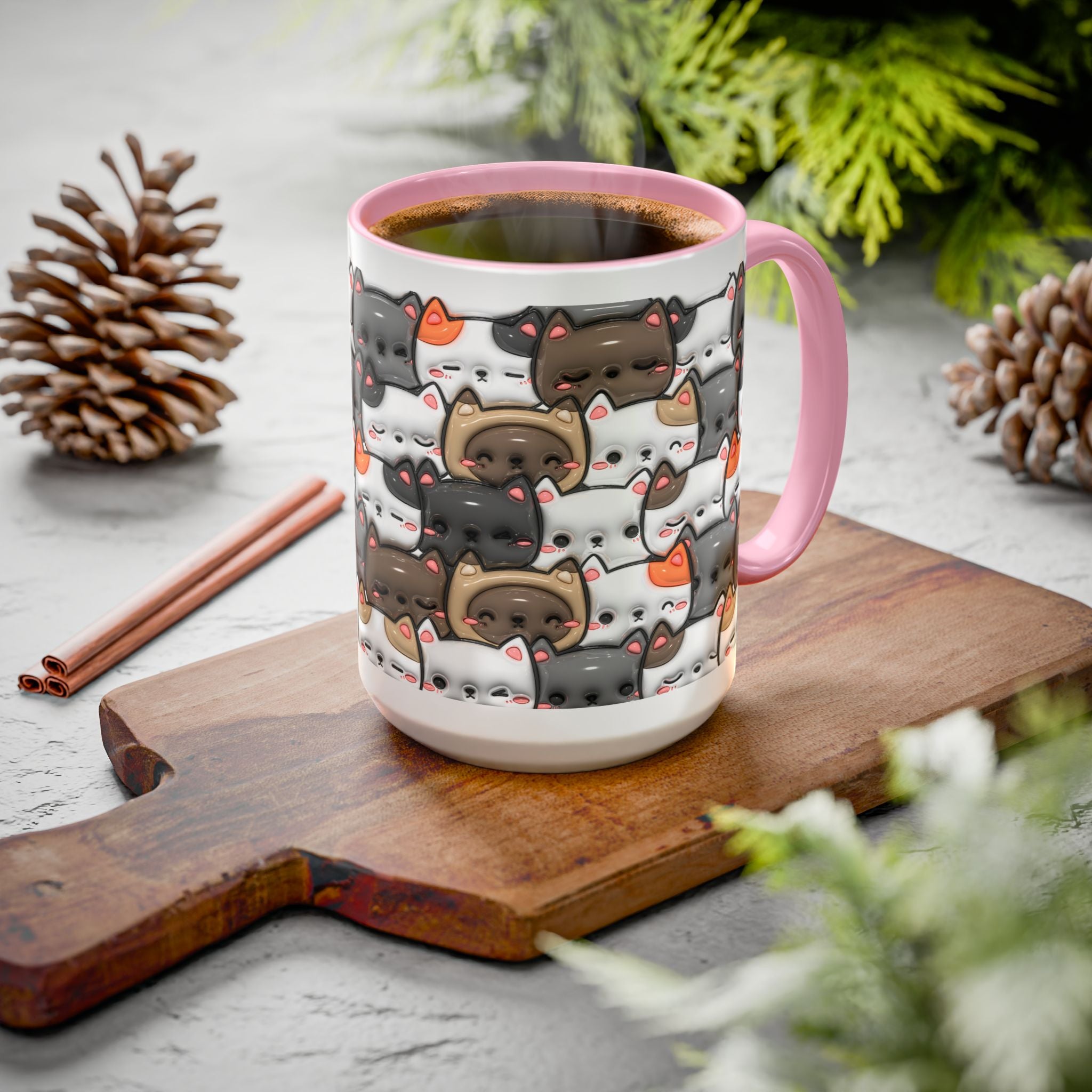 Colorful Cat Mugs - Cute Pet Lover Gift, Cat-Themed Coffee Cup, Cat Lover's Mug, Fun Kitchen Decor, Feline Art Drinkware