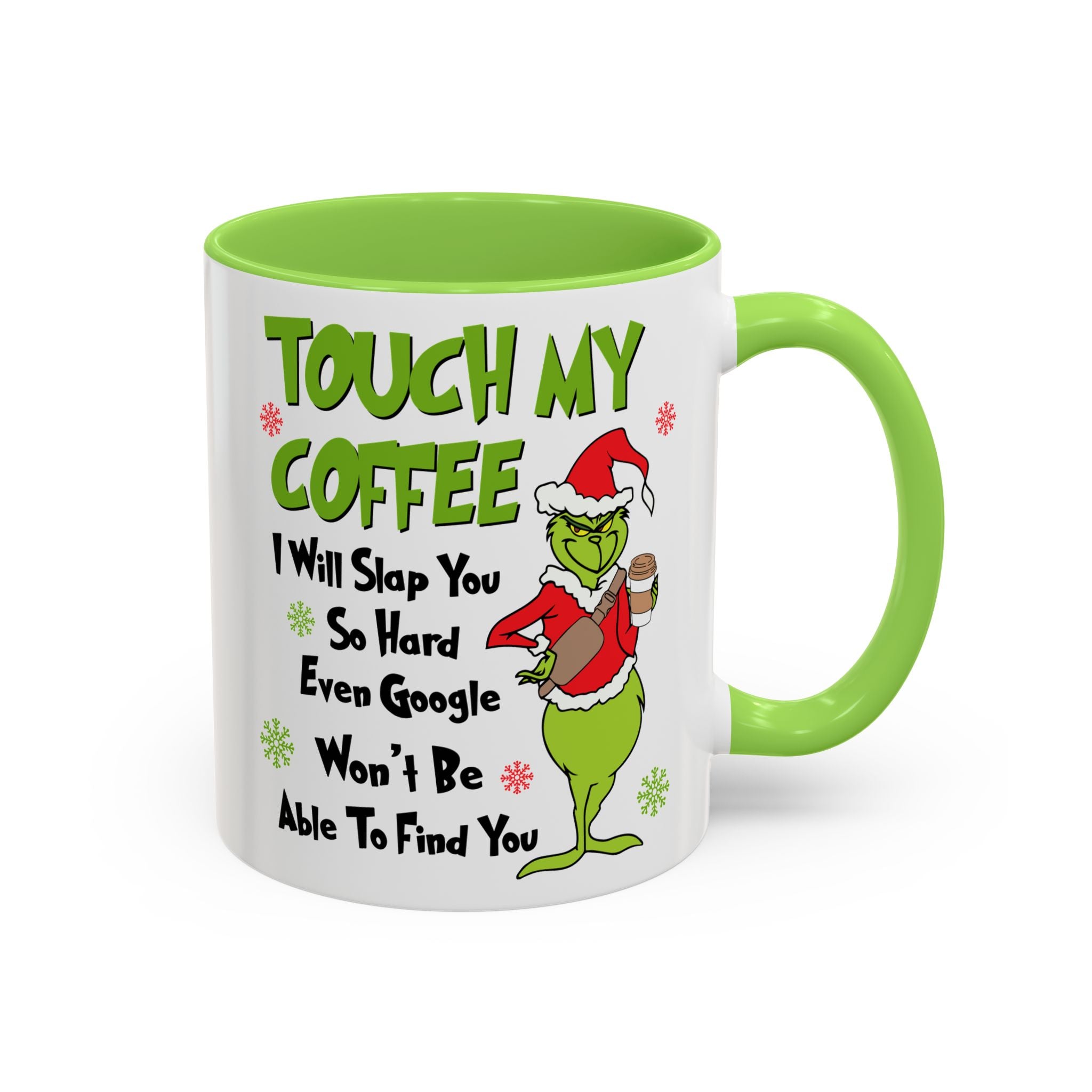 Colorful Grinch Coffee Mug - Fun Holiday Cup, Unique Gift, 11oz & 15oz Sizes, Perfect for Christmas, Funny Humor Mug, Coffee Lover's Delight