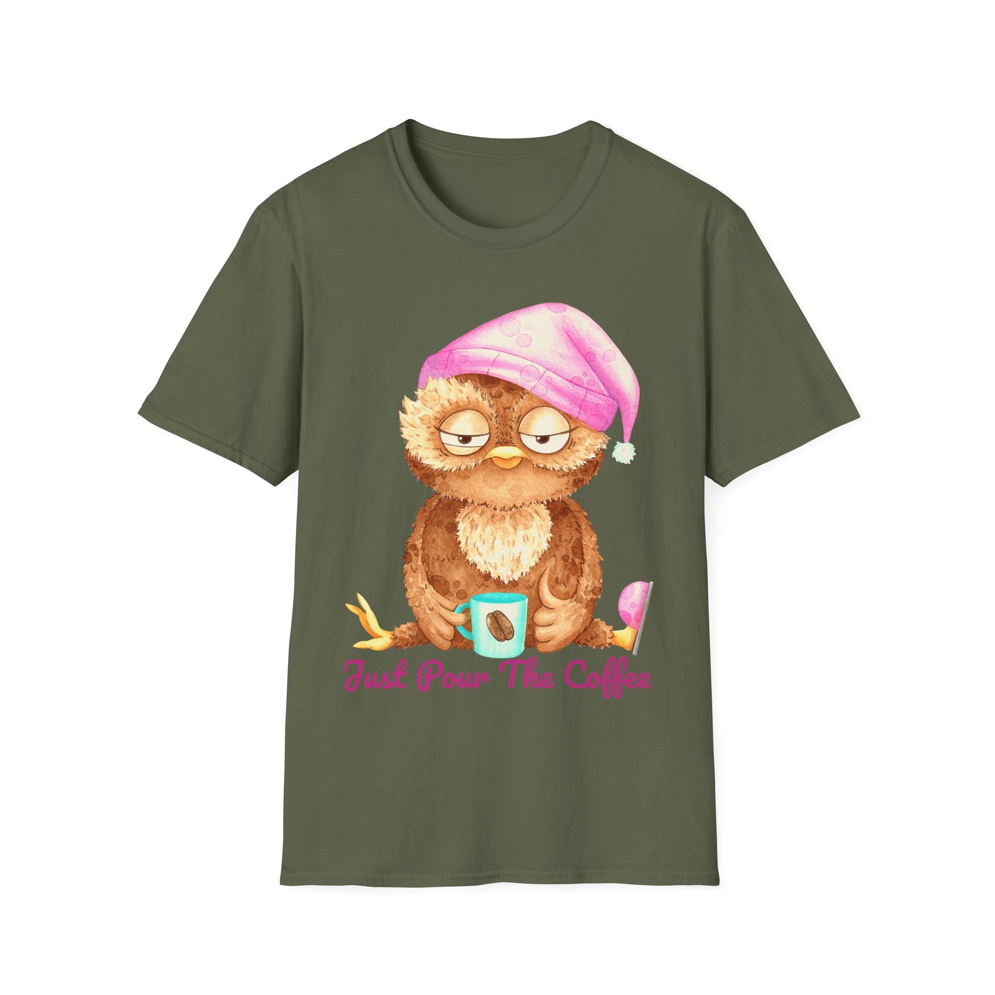 Just Pour The Coffee - Men's and Woman's Softstyle T-Shirt