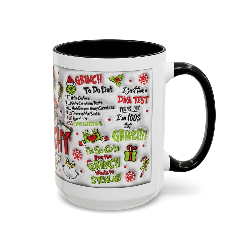 Grinchy Holiday Coffee Mug — "Feeling Extra Grinchy Today" Accent Mug (11/15oz)