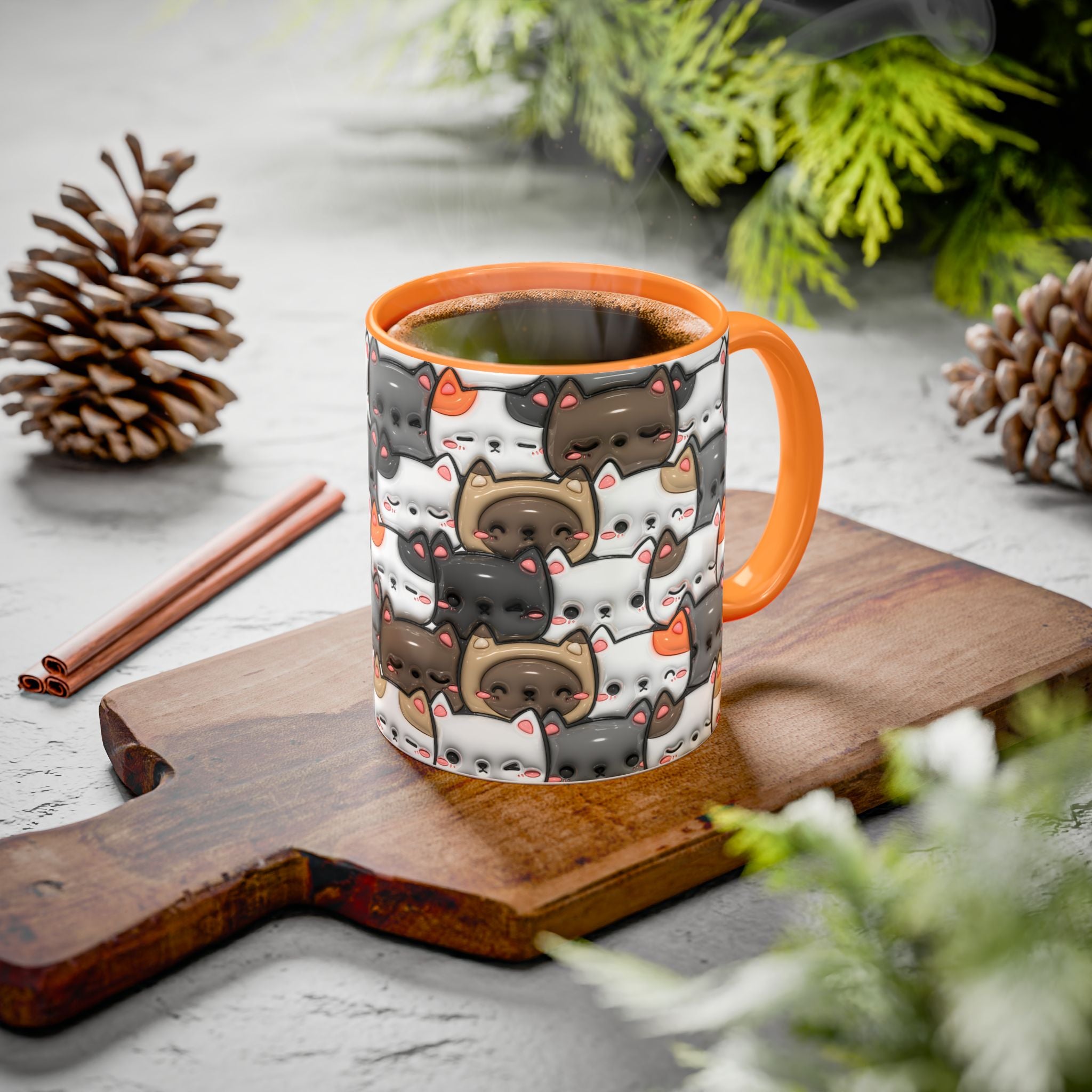 Colorful Cat Mugs - Cute Pet Lover Gift, Cat-Themed Coffee Cup, Cat Lover's Mug, Fun Kitchen Decor, Feline Art Drinkware