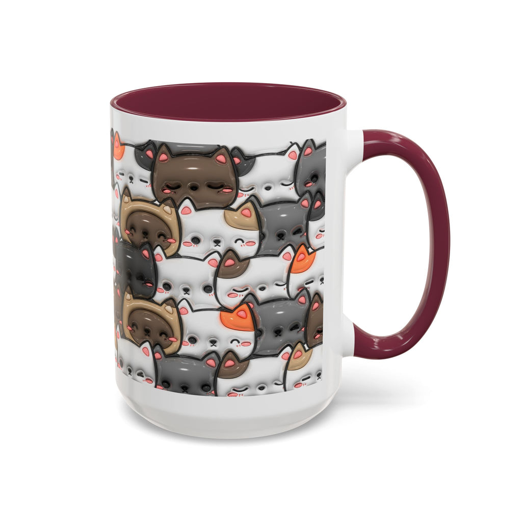 Colorful Cat Mugs - Cute Pet Lover Gift, Cat-Themed Coffee Cup, Cat Lover's Mug, Fun Kitchen Decor, Feline Art Drinkware