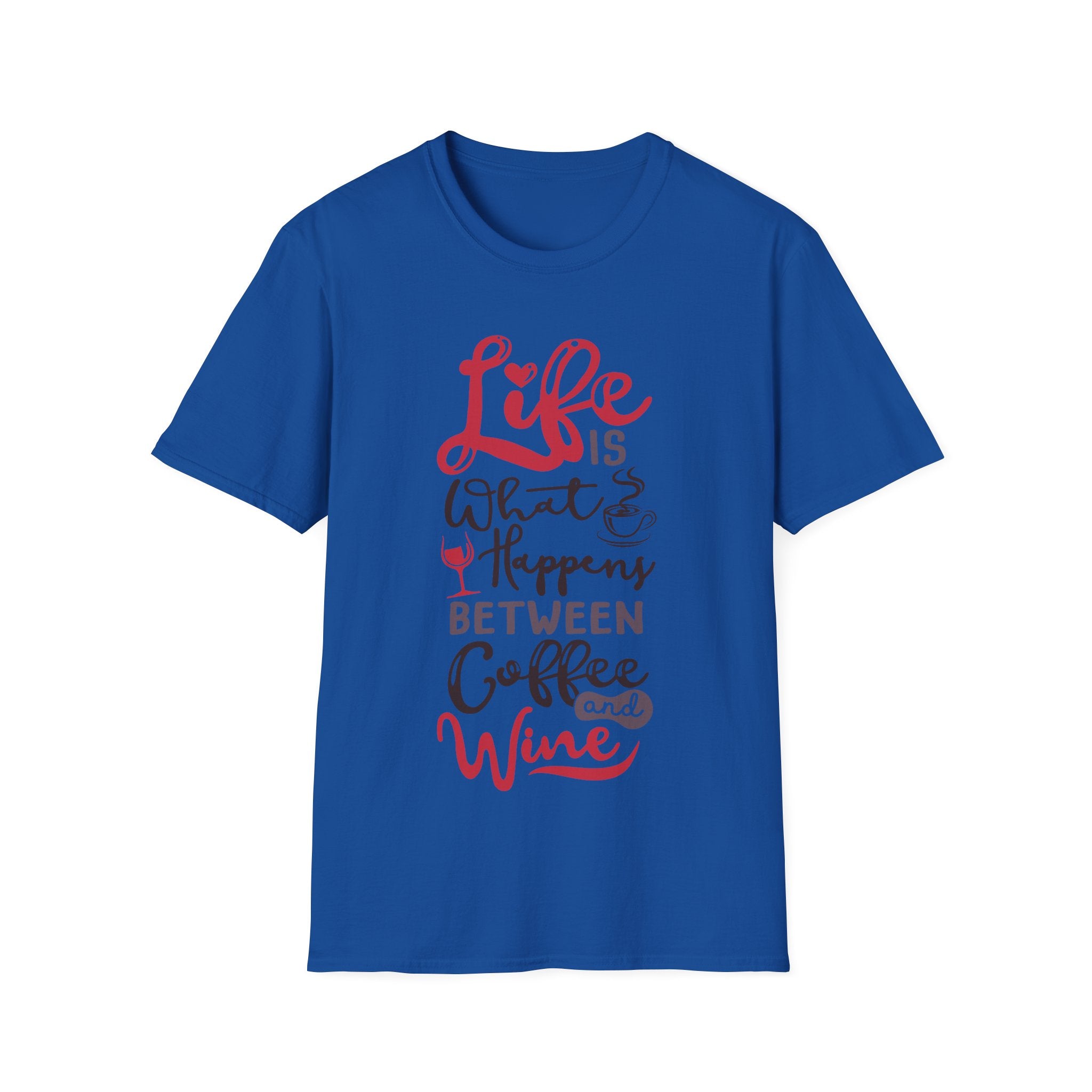 Coffee and Wine - Men's and Woman's Soft style T-Shirt