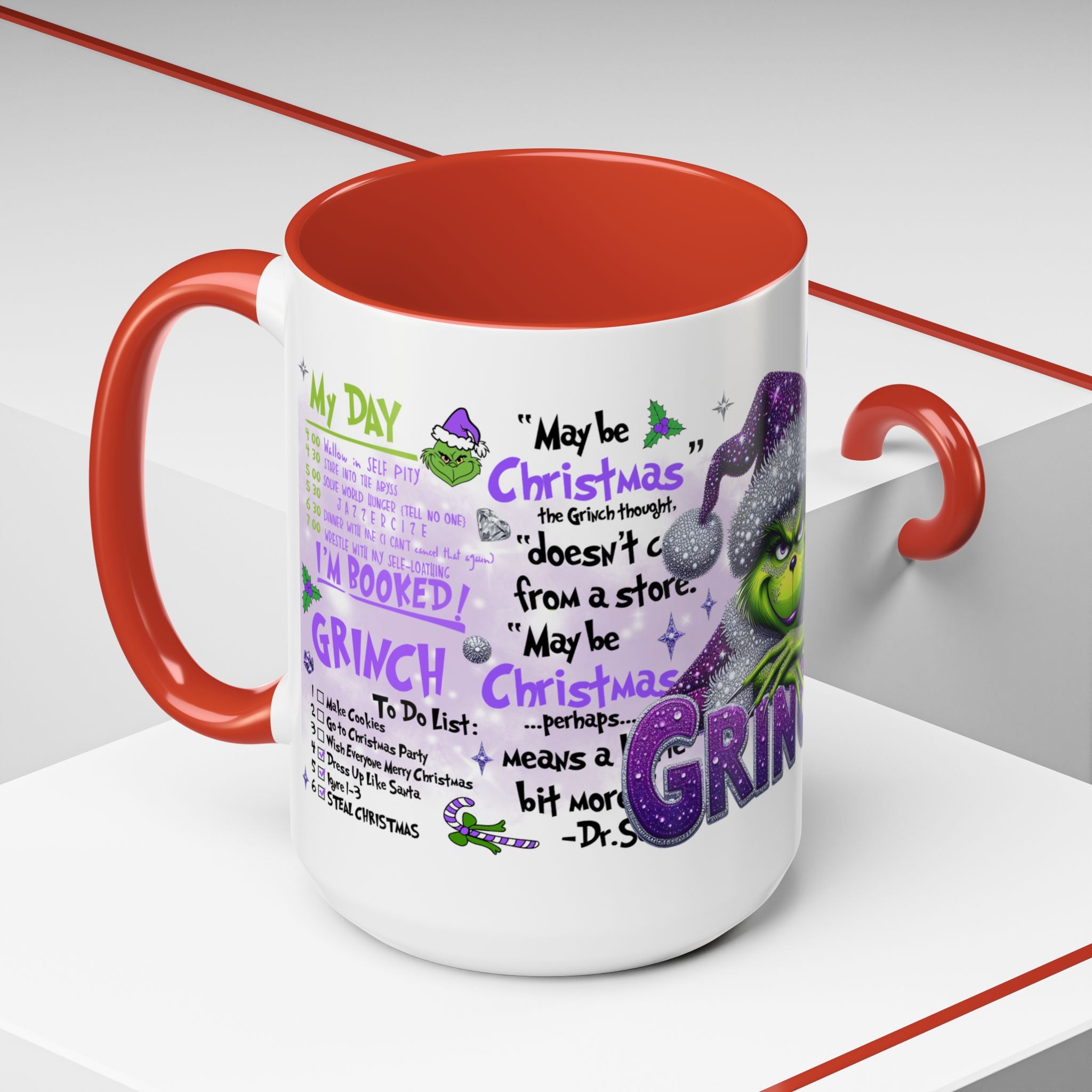 Grinchy Holiday Coffee Mug — '100% That Grinch' Funny Christmas Mug (11/15oz)