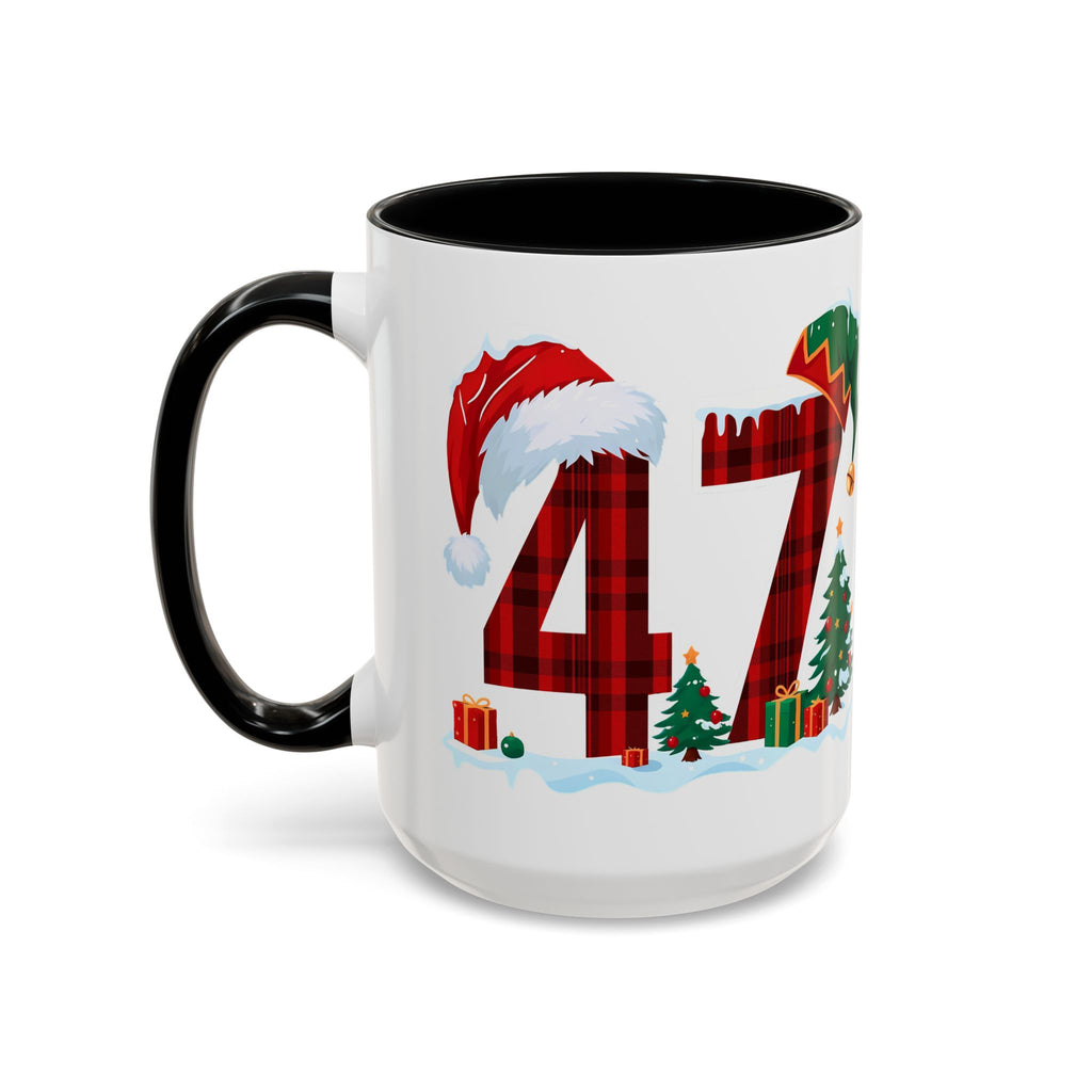 President 47 Trump Christmas Mug | Accent Coffee Mug