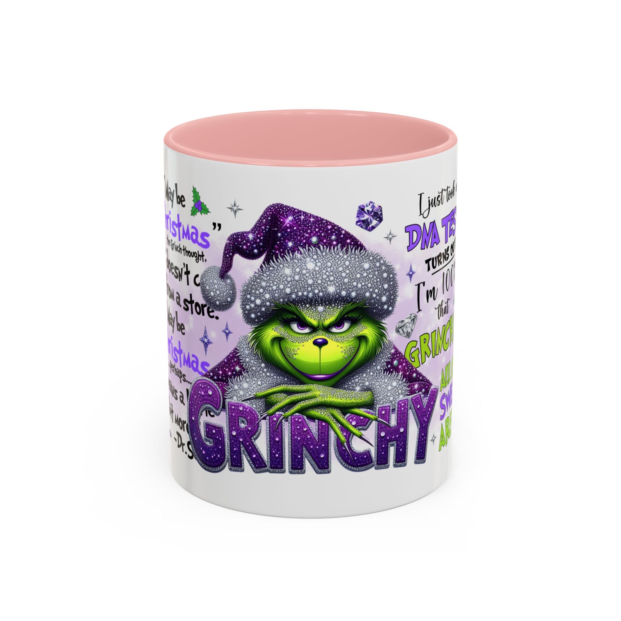 Grinchy Accent Coffee Mug - Fun Holiday Gift, Christmas Decor, Grinch Fan Merchandise, Unique Coffee Cup, Holiday Humor