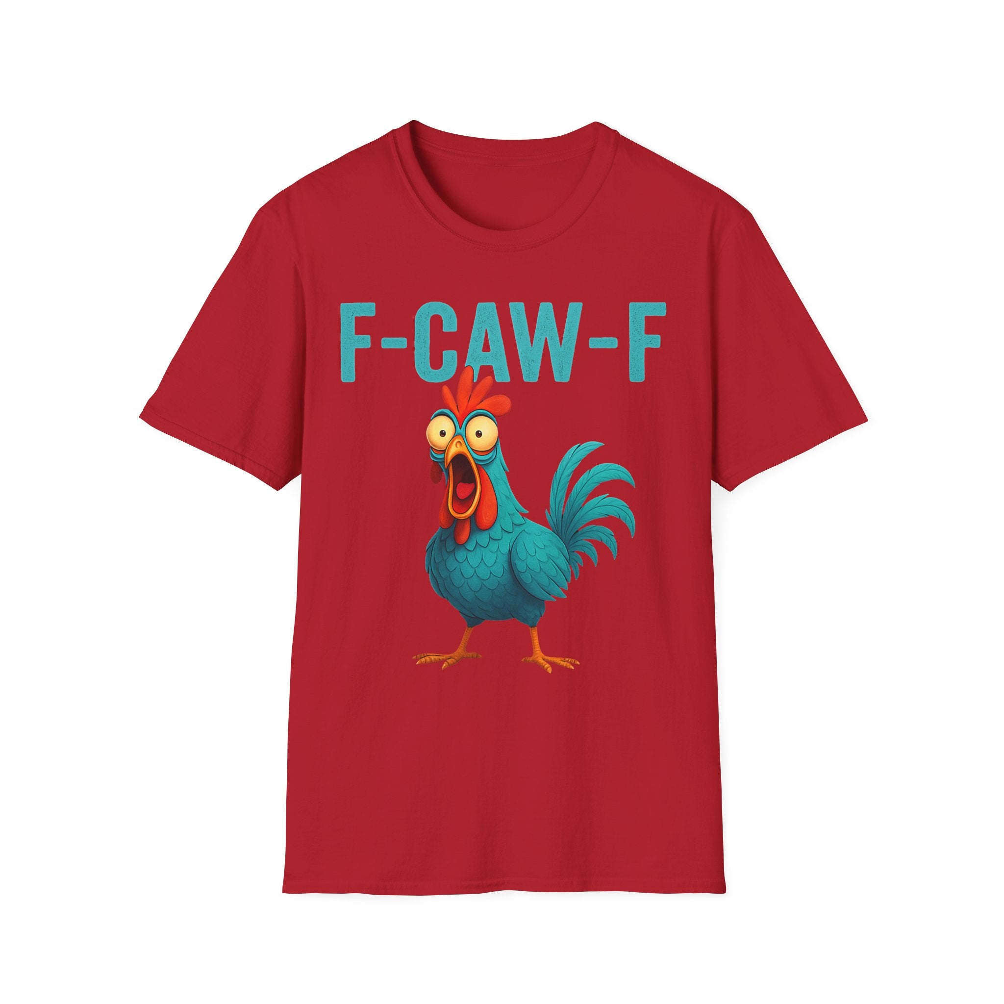 Effects of Coffee - Funny F-Caw-F Chicken T-Shirt, Humorous Tee, Gift for Poultry Lovers, Unisex Relaxed Shirt, Cartoon Animal Shirt