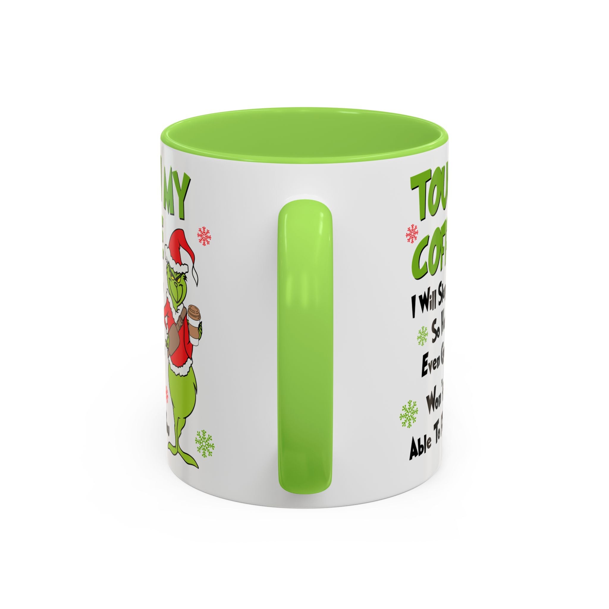 Colorful Grinch Coffee Mug - Fun Holiday Cup, Unique Gift, 11oz & 15oz Sizes, Perfect for Christmas, Funny Humor Mug, Coffee Lover's Delight
