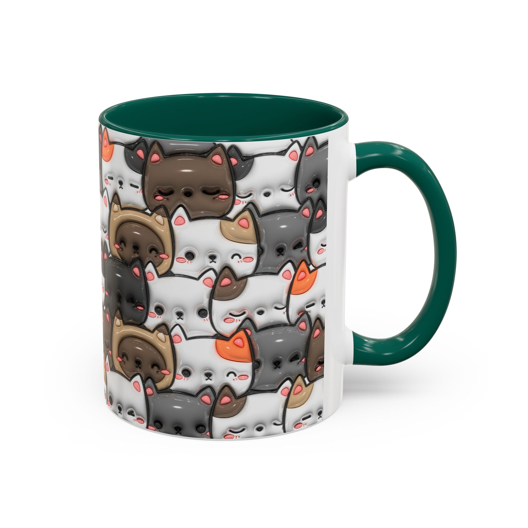 Colorful Cat Mugs - Cute Pet Lover Gift, Cat-Themed Coffee Cup, Cat Lover's Mug, Fun Kitchen Decor, Feline Art Drinkware