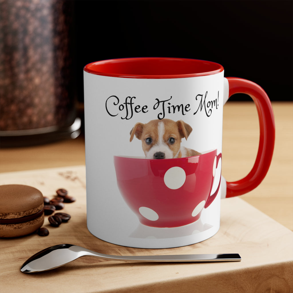 Coffee Time Mom - White Ceramic Mug
