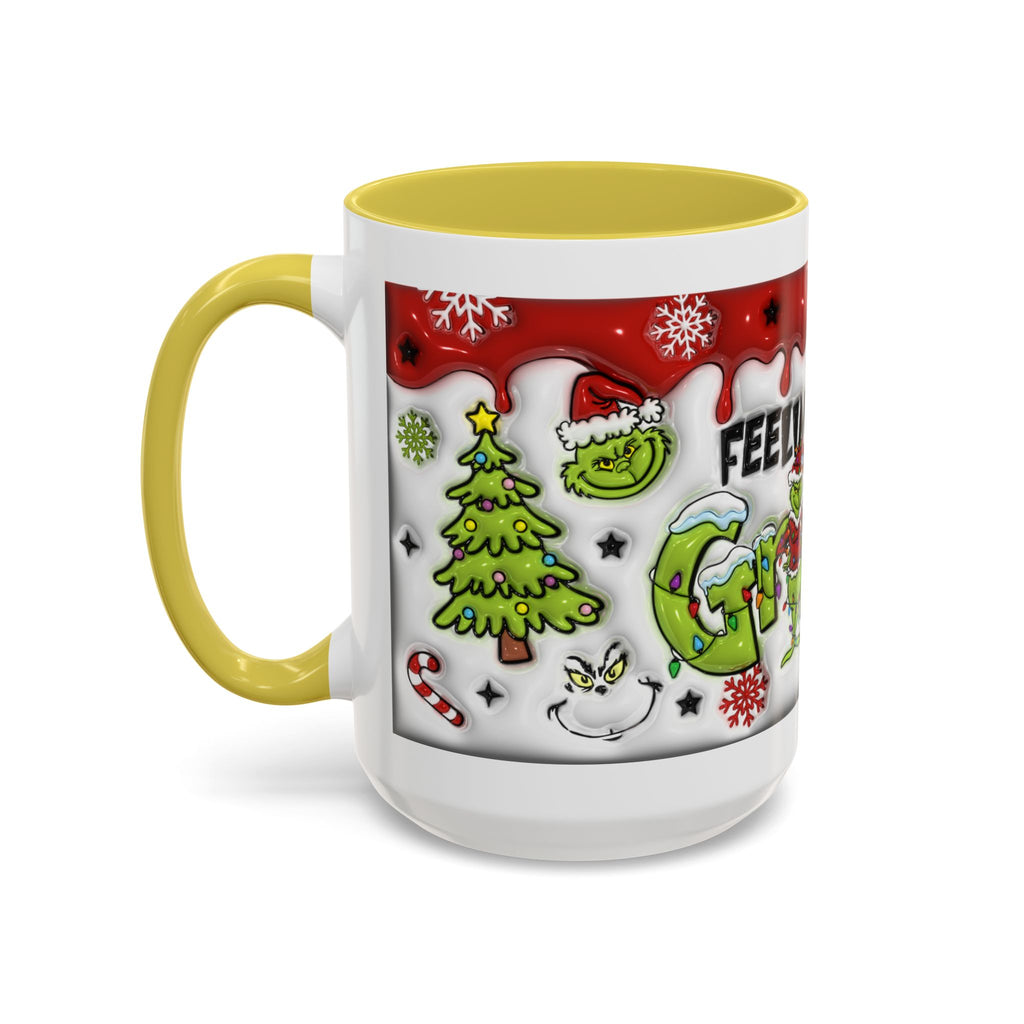 Grinch Holiday Mug - Feeling Extra Grinchy Today! Christmas Gift, Funny Coffee Cup, Holiday Decor, Winter Warmth