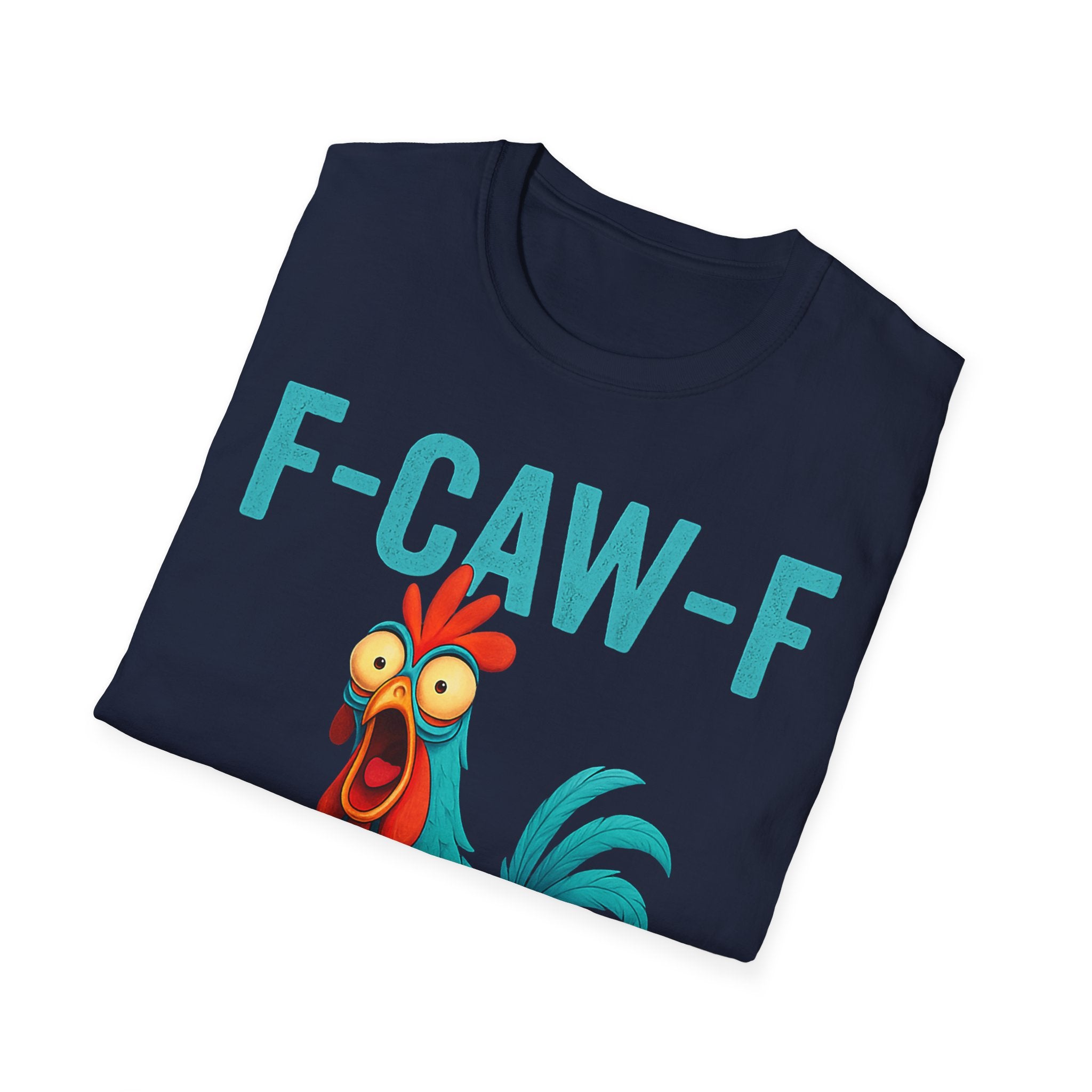 Effects of Coffee - Funny F-Caw-F Chicken T-Shirt, Humorous Tee, Gift for Poultry Lovers, Unisex Relaxed Shirt, Cartoon Animal Shirt