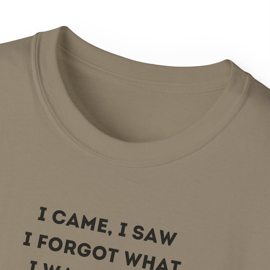 I Have to Pee - Funny Unisex Tee - I Came, I Saw, I Forgot, Perfect Gift for Friends, Casual Wear, Birthday, Humor Apparel, Everyday Wear