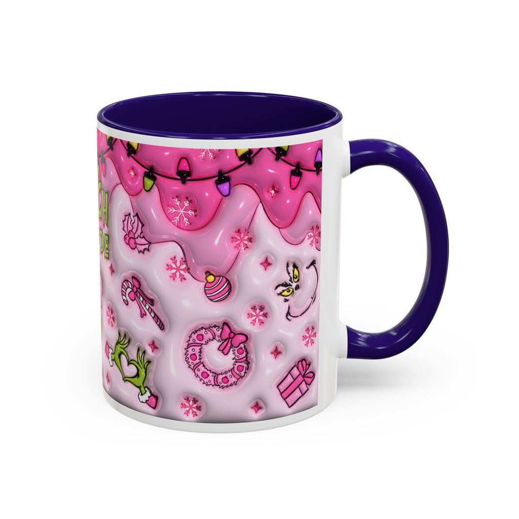Colorful Grinch Mug, Holiday Gift, Whimsical Drinkware, Festive Coffee Cup, Christmas Decor, Grinch Mode Mug