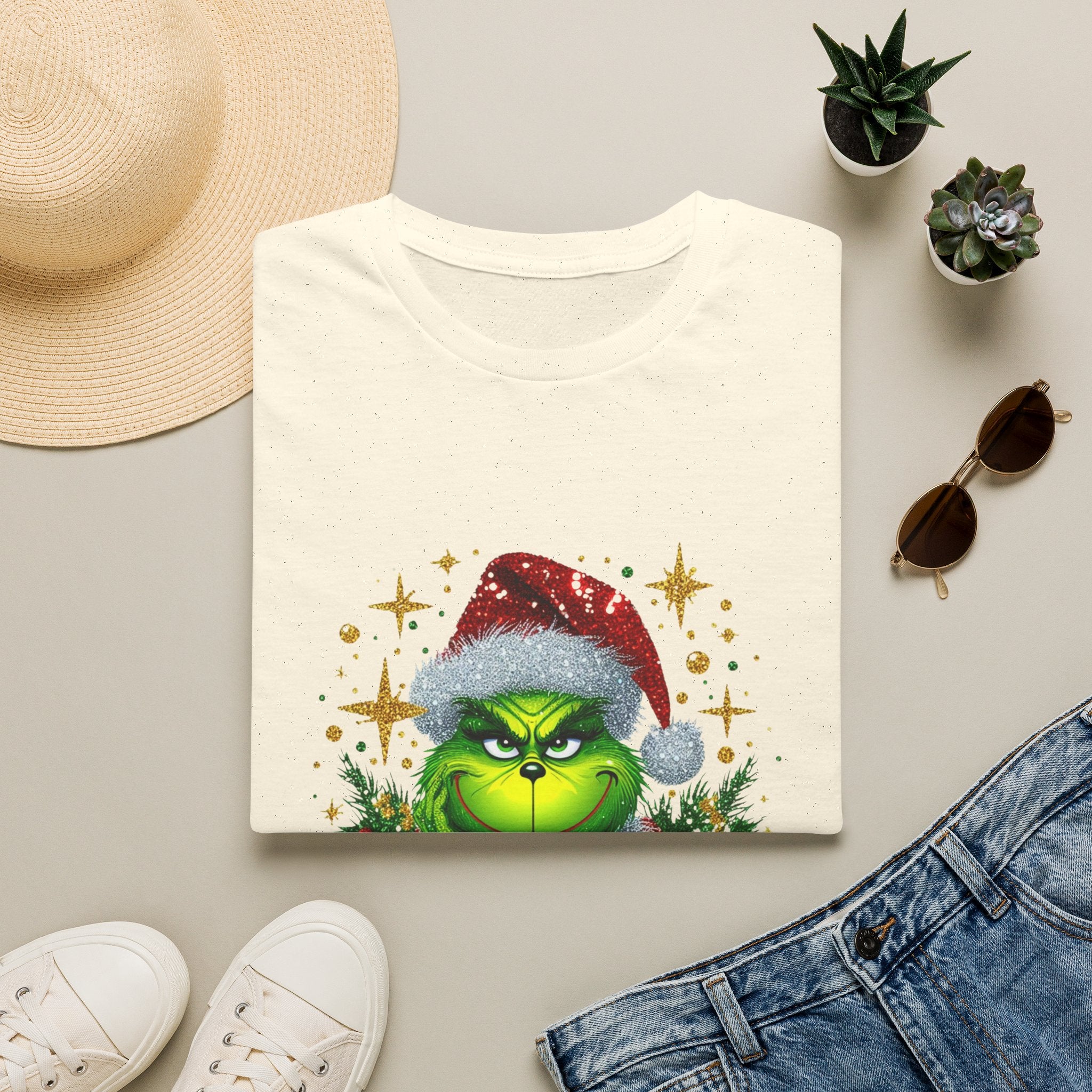 Grinch Christmas T-Shirt | Unisex Softstyle Tee | Merry Christmas Tee | Holiday Gift | Festive Apparel | Cute Grinch Shirt | Xmas Fashion