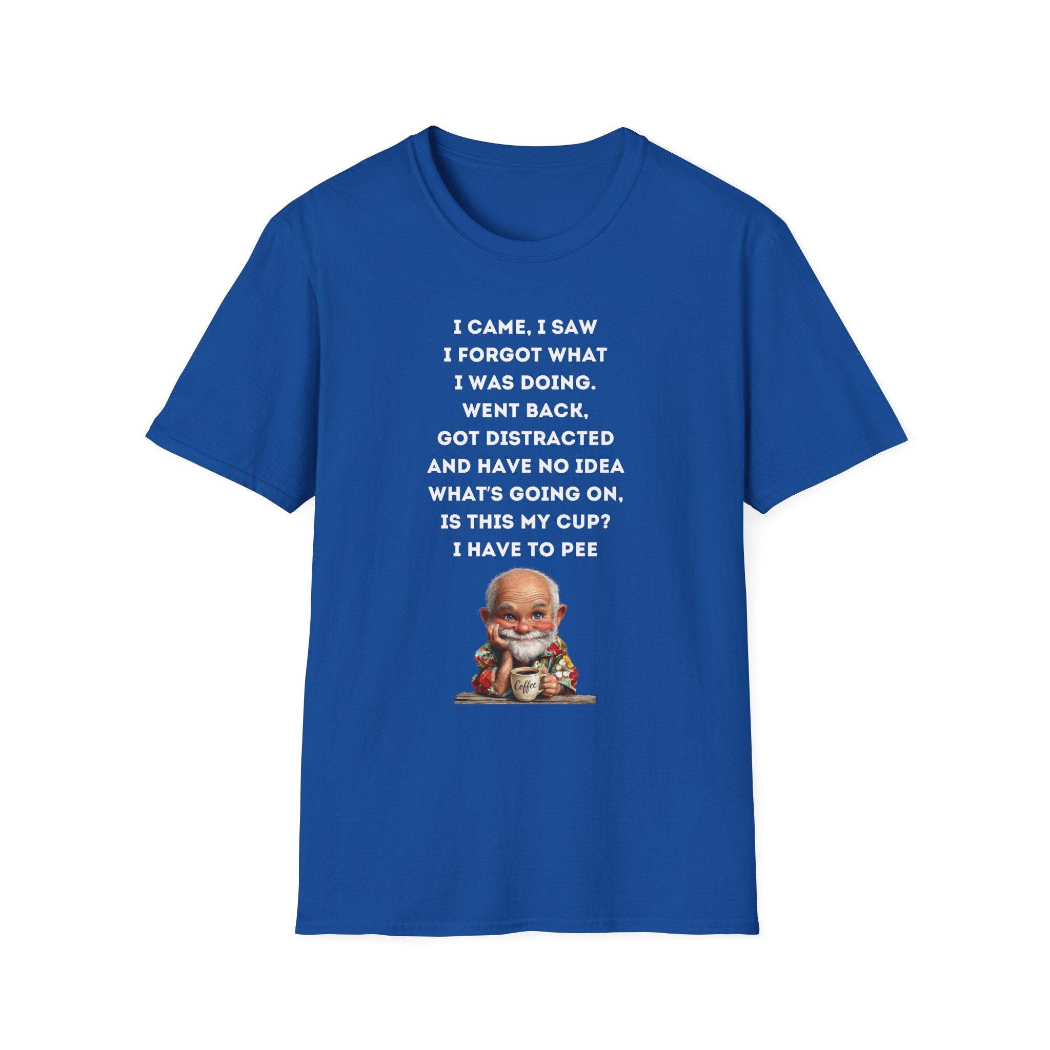 Funny Forgetful Grandpa Quote T-Shirt | Cute Elderly Character, Humorous Text