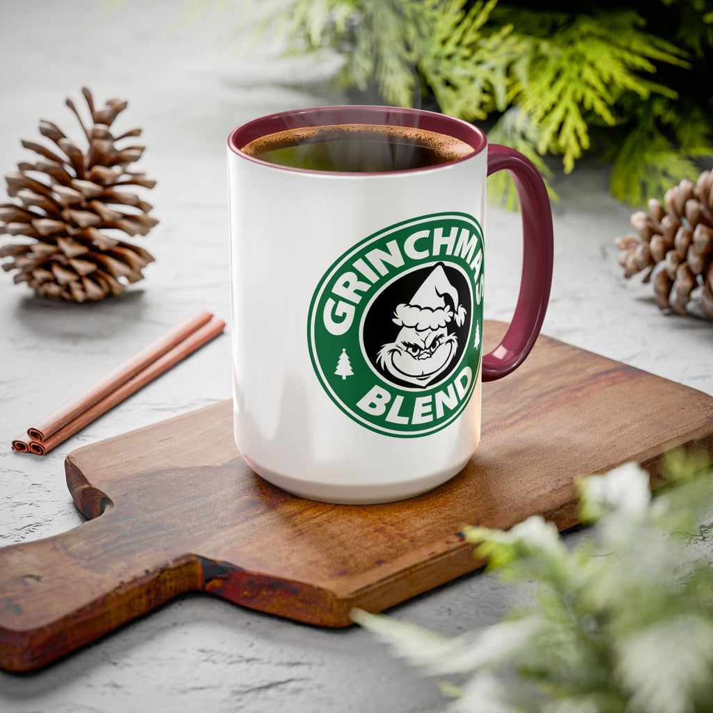 Christmas Grinch Coffee Mug, Colorful 11oz & 15oz Mugs, Holiday Gift, Funny Grinchmas Mug, Winter Decor, Unique Coffee Cup