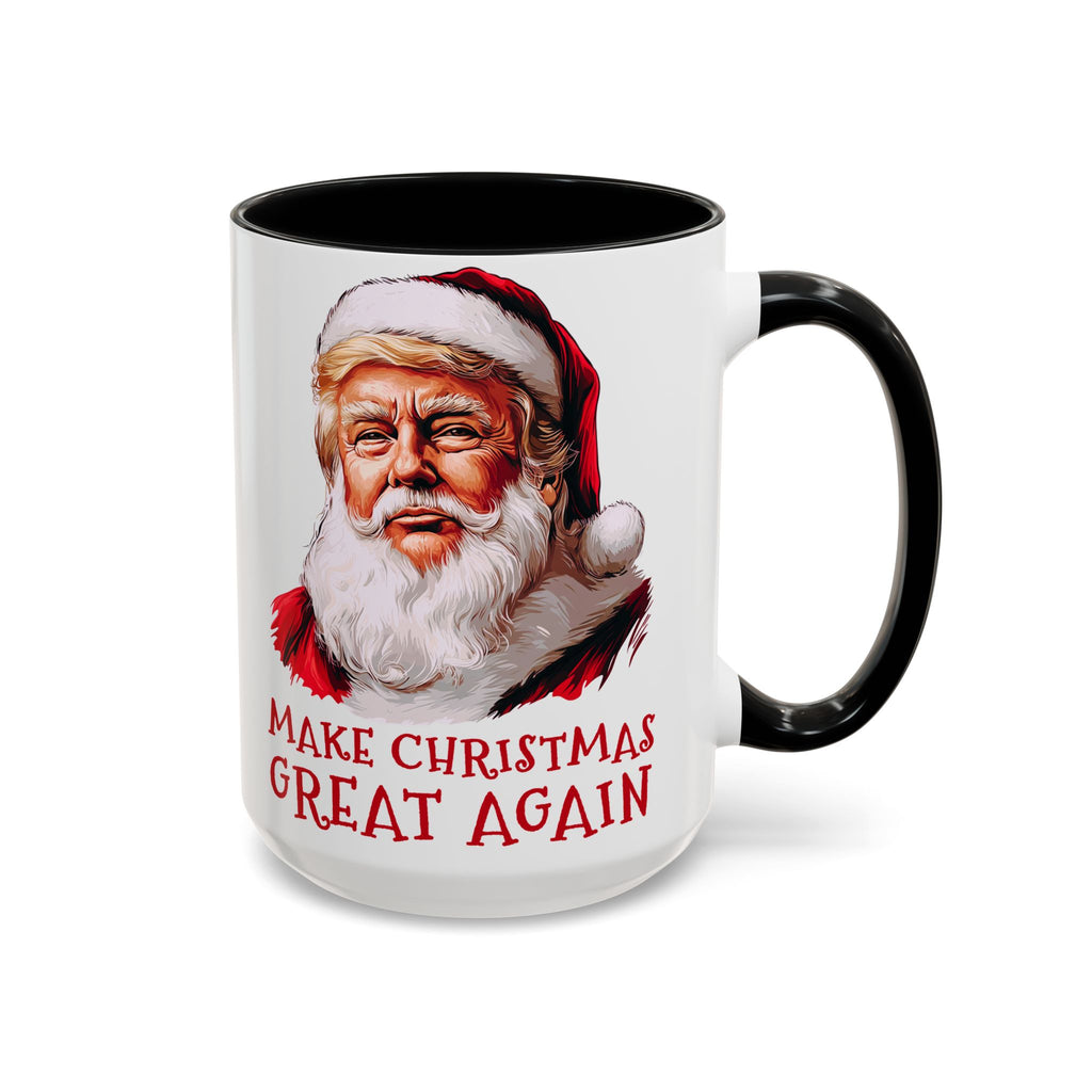 Santa Claus Trump Portrait Mug | Make Christmas Great Again, Holiday Coffee Mug