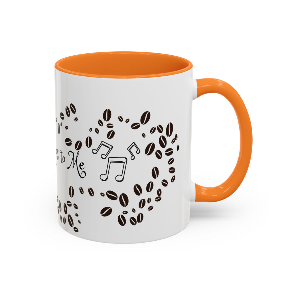 Coffee Sings to Me Mug — 11oz/15oz Ceramic Coffee Bean Music Mug