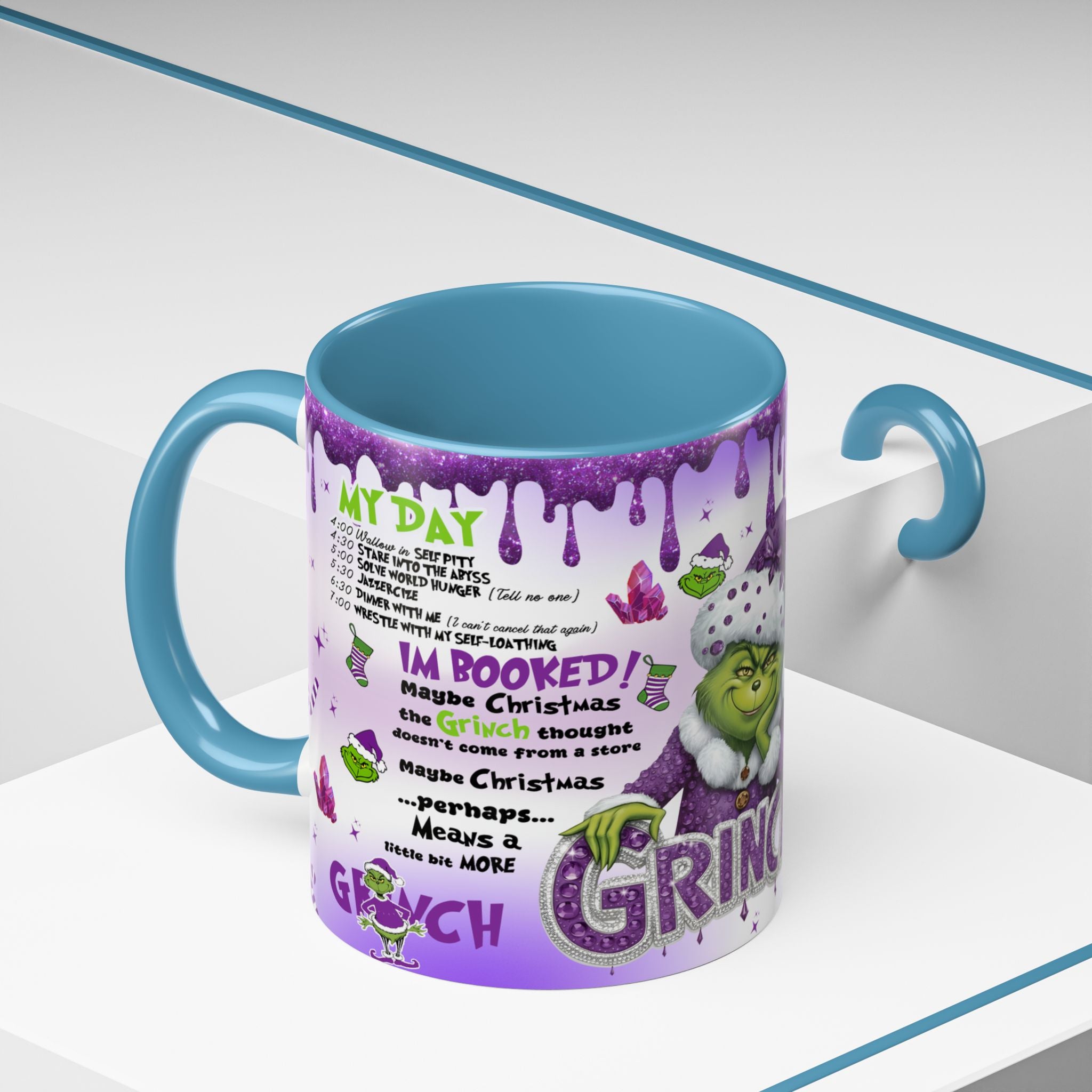 Grinchy Coffee Mug - Fun Holiday Mug, Christmas Gift, Office Decor, Grinch Lovers, DNA Test Humor