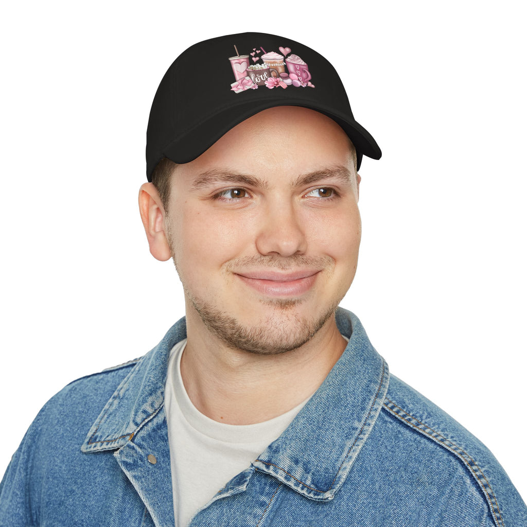 Love and Coffee Low Profile Baseball Cap