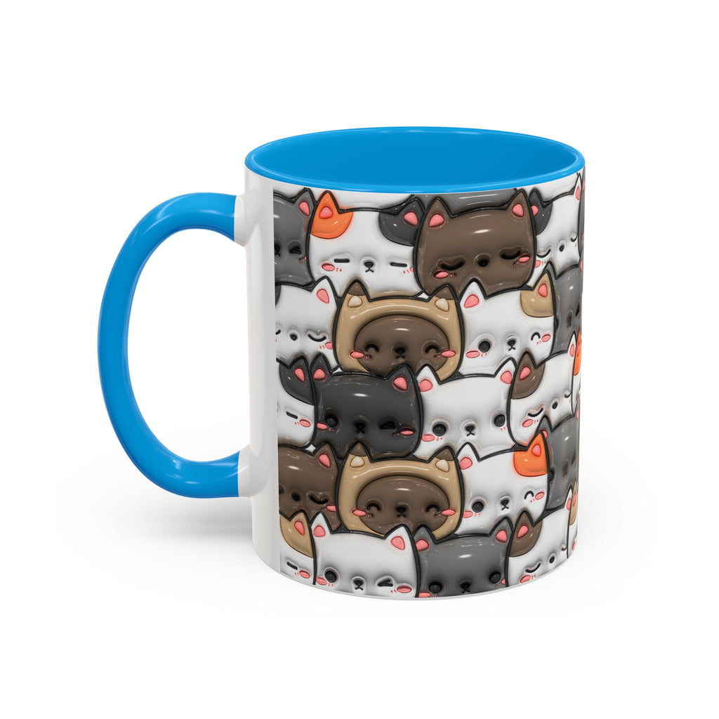 Colorful Cat Mugs - Cute Pet Lover Gift, Cat-Themed Coffee Cup, Cat Lover's Mug, Fun Kitchen Decor, Feline Art Drinkware