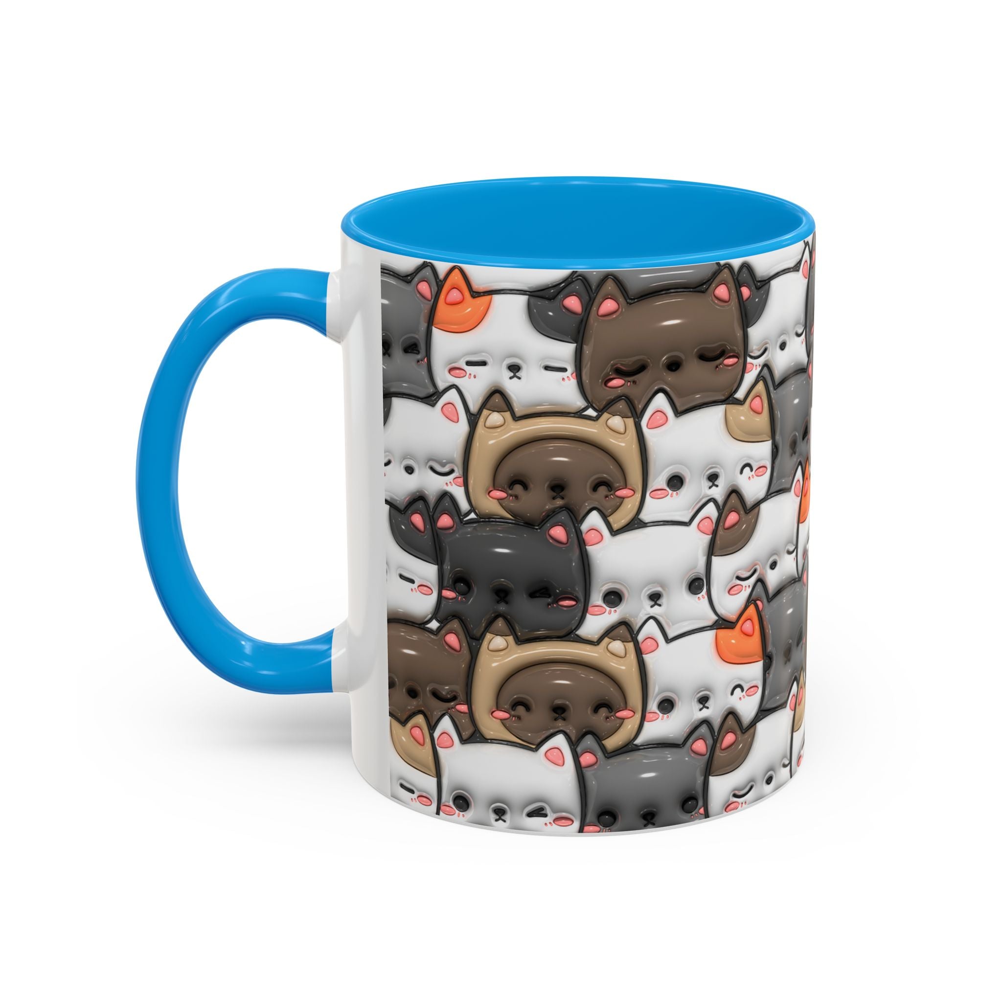 Colorful Cat Mugs - Cute Pet Lover Gift, Cat-Themed Coffee Cup, Cat Lover's Mug, Fun Kitchen Decor, Feline Art Drinkware