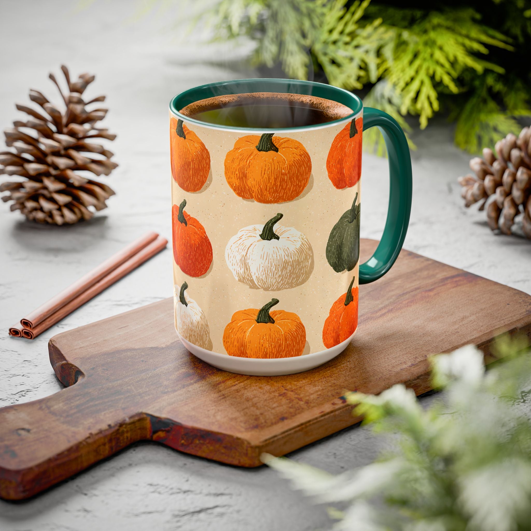 Autumn Pumpkin Mugs - Cozy Coffee Cups for Fall, Seasonal Drinkware, Thanksgiving Gifts, Home Decor, Pumpkin Spice Lovers